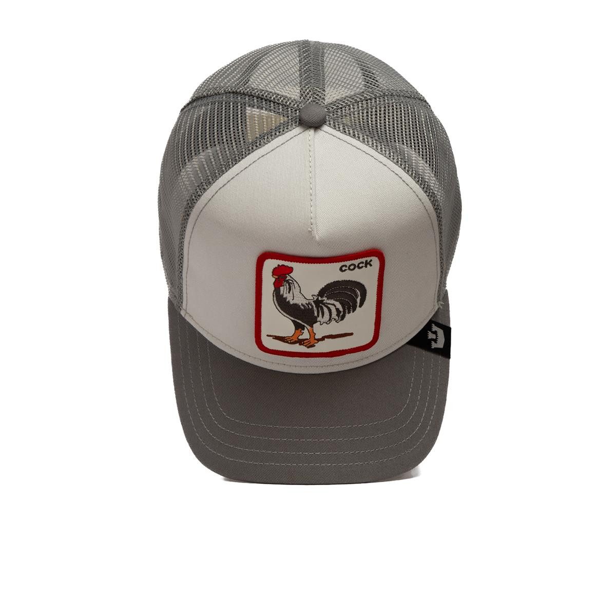 GOORIN Bros. Trucker Cap Goorin Bros. The Cock Trucker Cap The Farm Animal Light Grey (Basecap, Meshcap, Trucker Kappe)