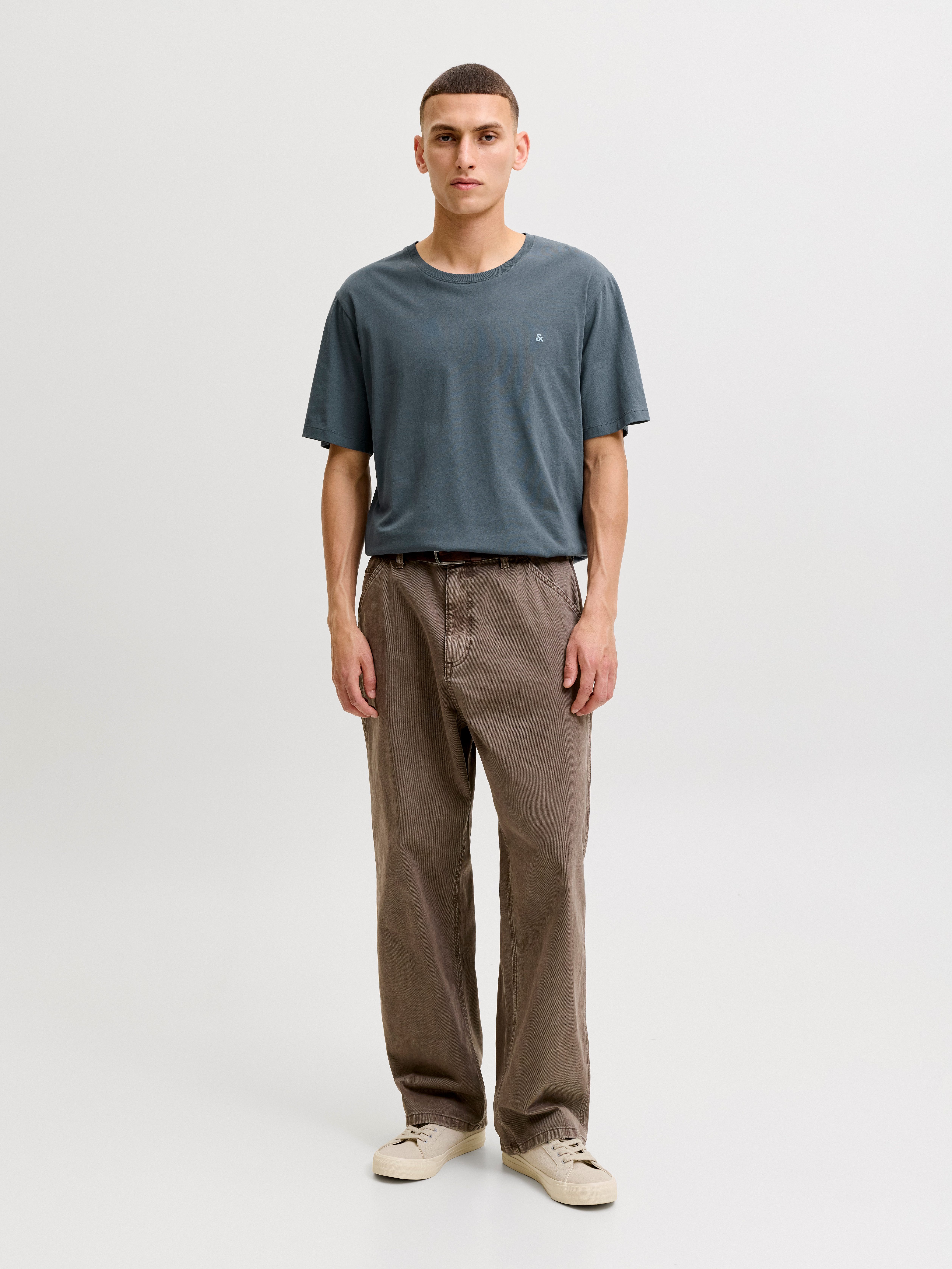 Jack & Jones Rundhalsshirt JJEPAULOS TEE SS CREW NECK NOOS Baumwollmischung, regular fit – Bild 4 von 5