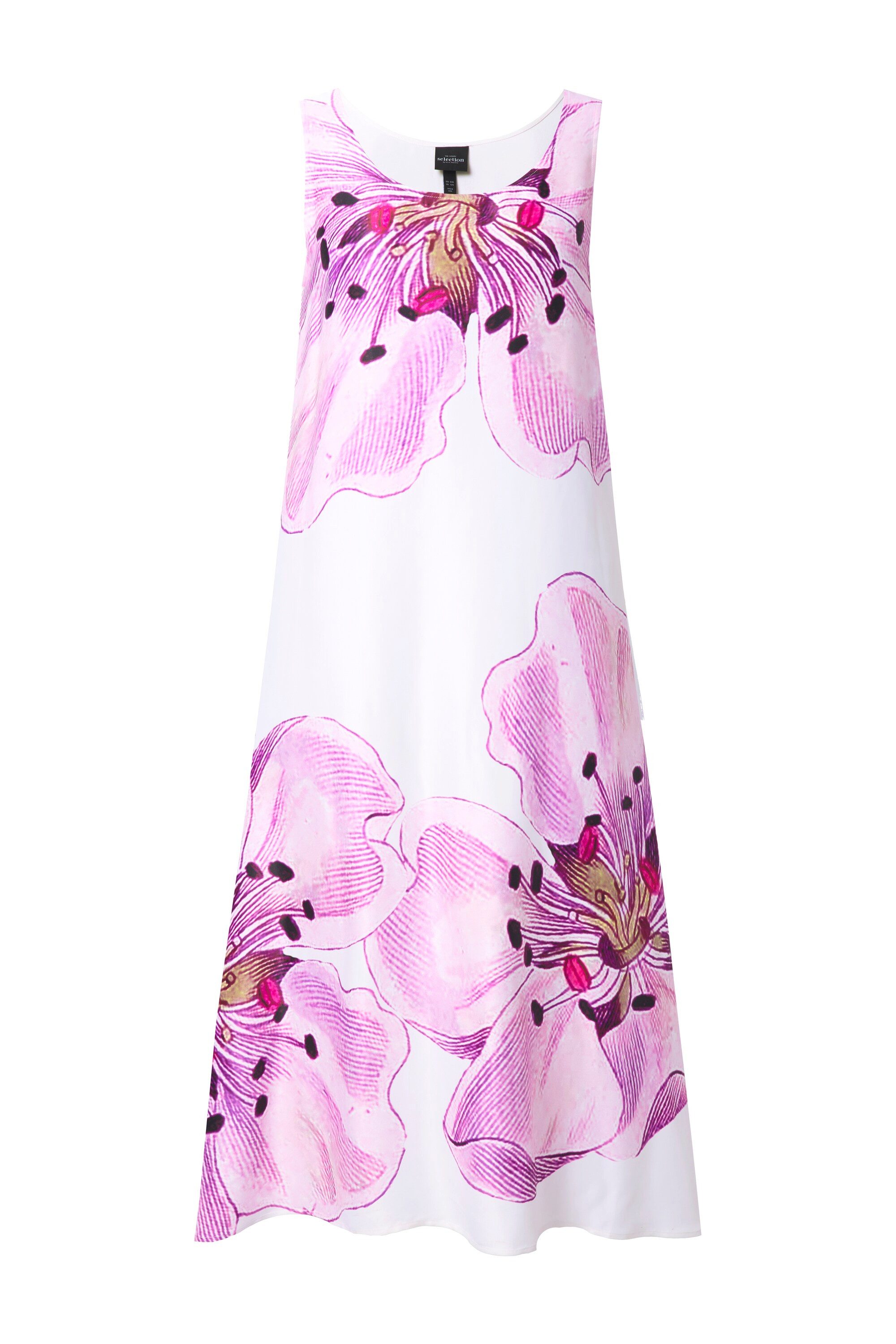 Ulla Popken Midikleid Midikleid Blüten Tulpen-Silhouette günstig online kaufen