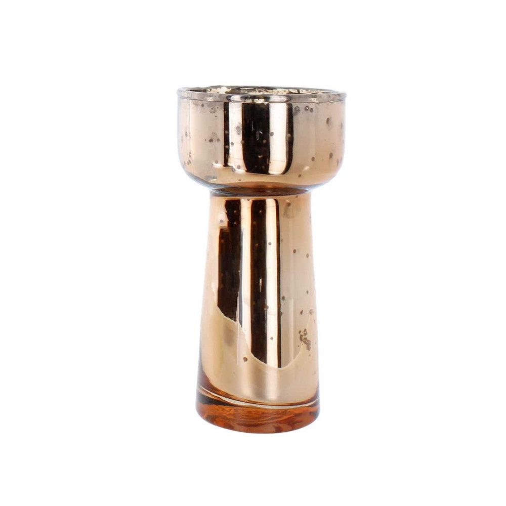 MICA Dekovase Vase - konisch - kupfer - ca. 7,5 x 15 cm