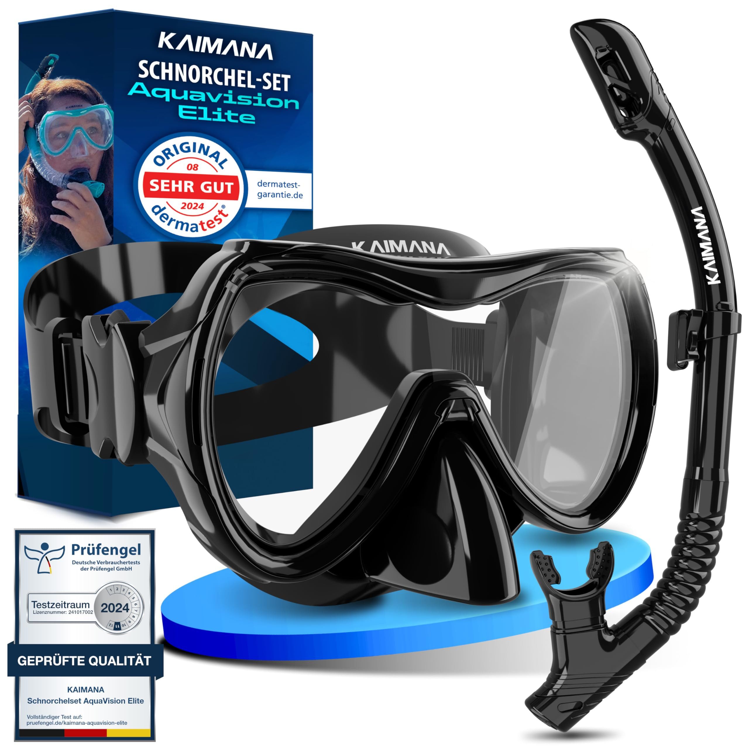 KAIMANA Tauchermaske AquaVision Elite Schnorchelset für Erwachsene inkl. Tr günstig online kaufen