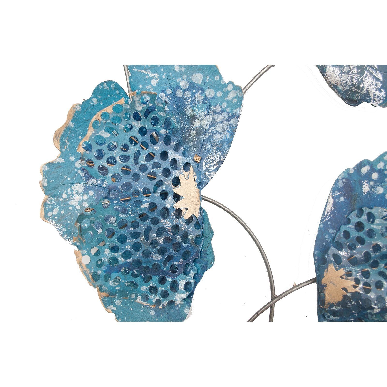 (1 Blue Wanddeko St) NTK-Collection Flower Wanddekoobjekt