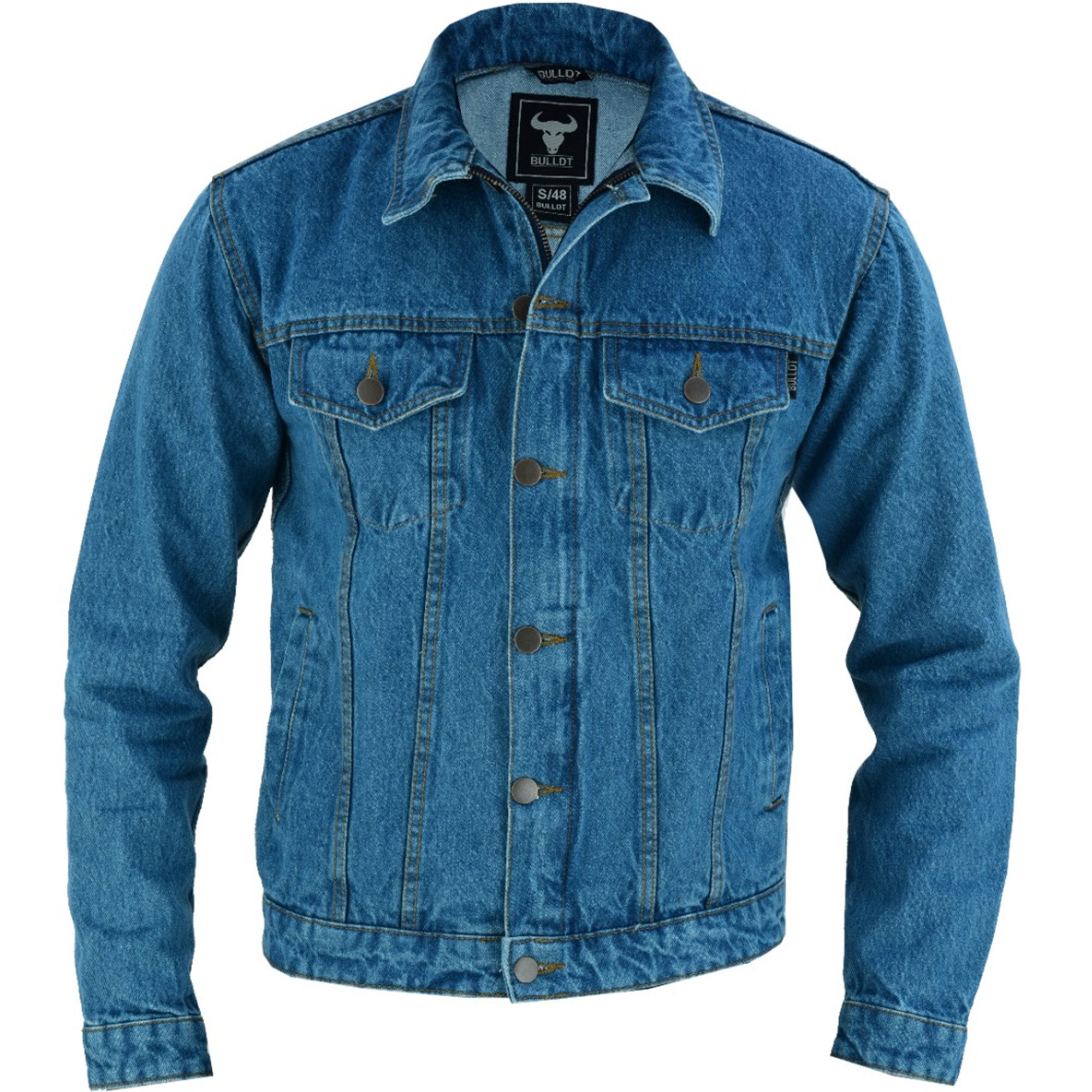 BULLDT Motorradjacke BLD312J Denim BULLDT Motorradjacke Jeansjacke biker Trucker Jacke