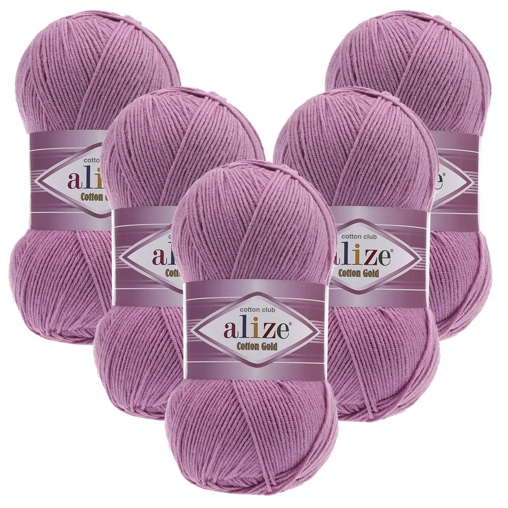 Alize 5 x ALIZE Cotton Gold Häkelwolle, 330 m, Handstrickgarn,Premium Wolle, Amigurumi