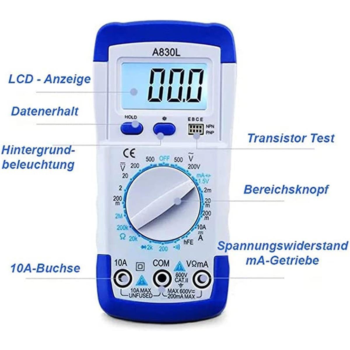 20 20-tlg., Einstellbare Lötkolben 90 180-500℃ max. max. Temperatur Set Lötkolben LED °C, elektrisch, 500 teiliges Lötzinn 20 Multimeter Teile, efaso 90W und W, Inclusive Lötkolbenset,