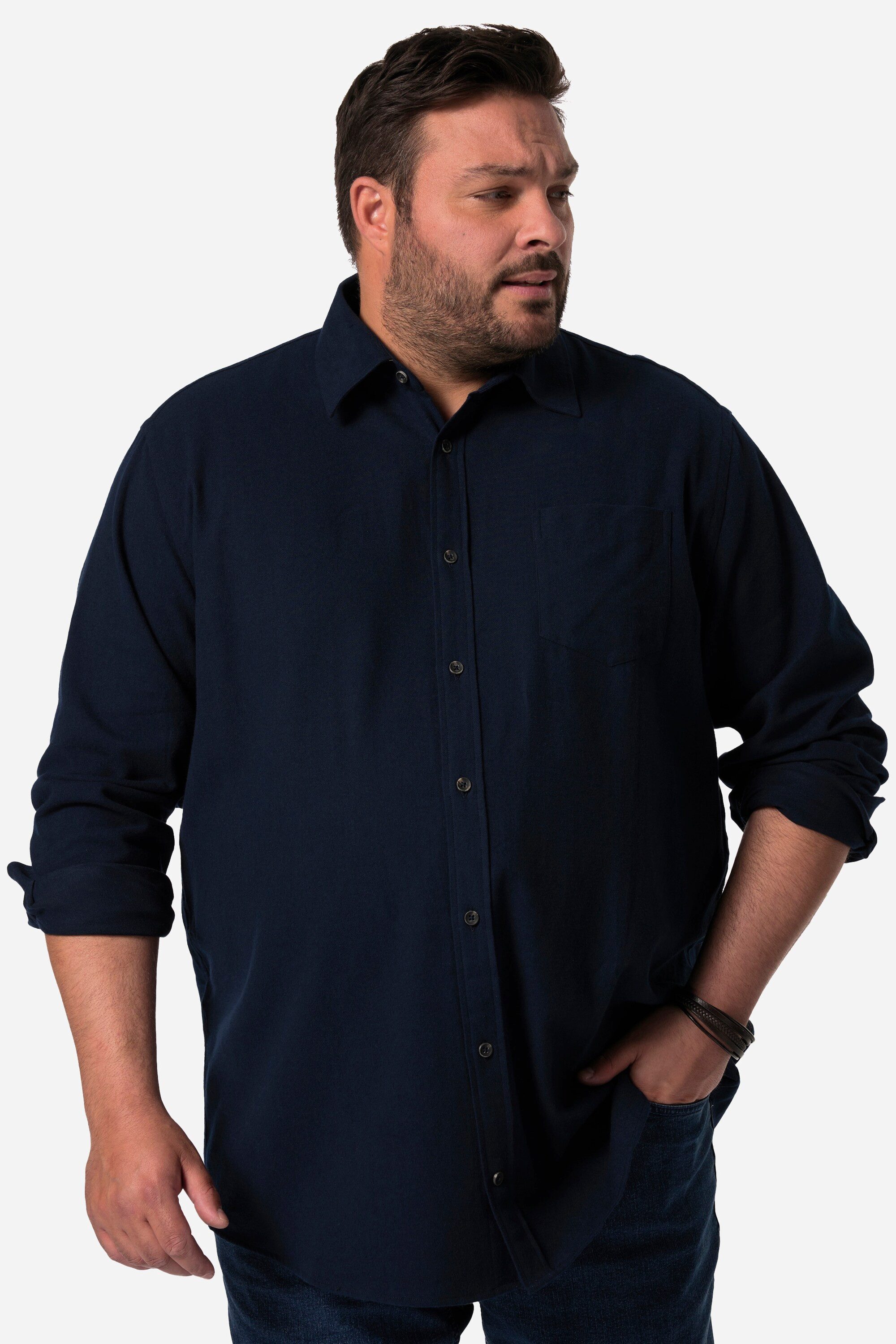 Men Plus Kurzarmhemd Men+ Flanellhemd Langarm günstig online kaufen