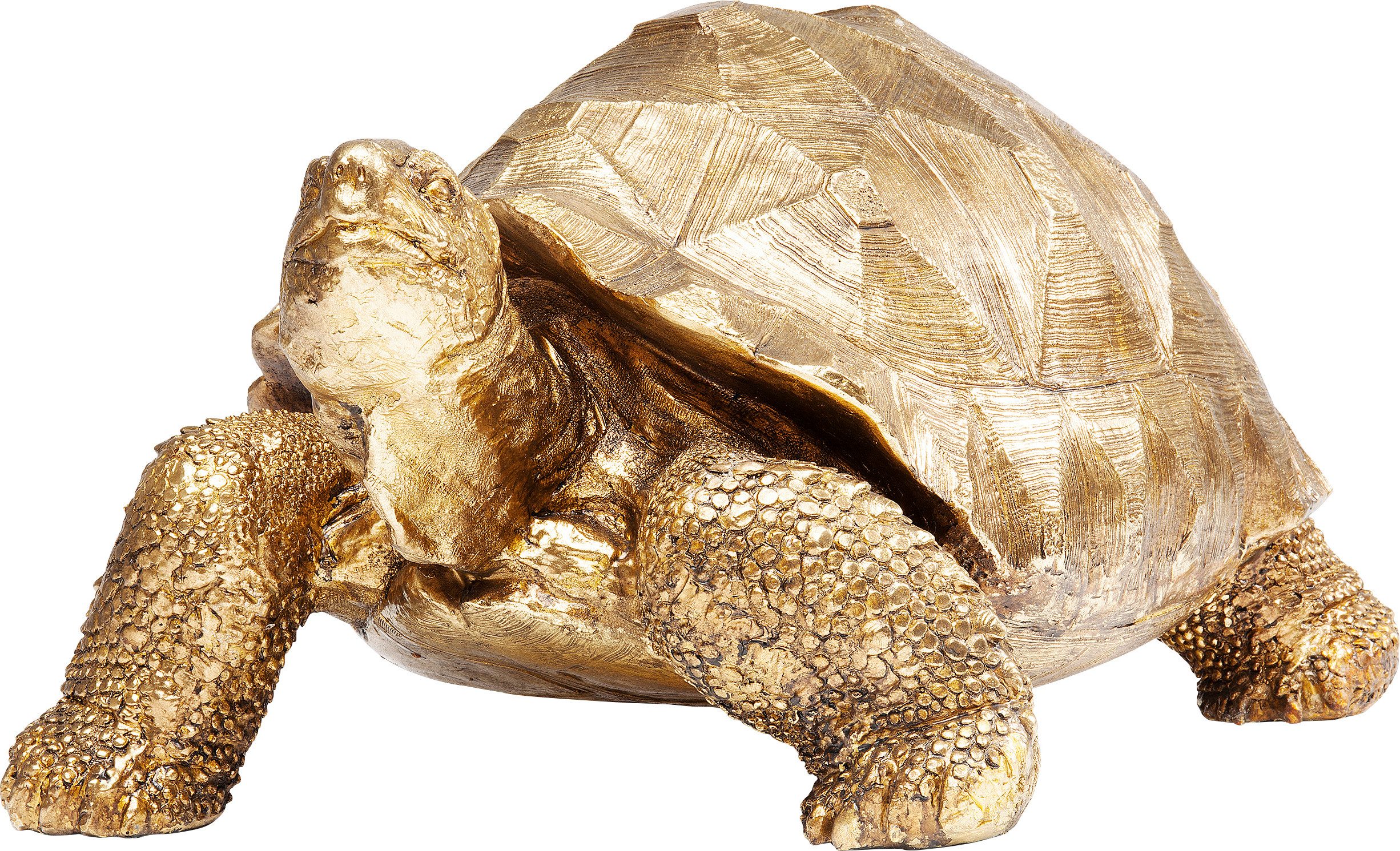 Kare Design Dekofigur Turtle Gold Medium 40cm