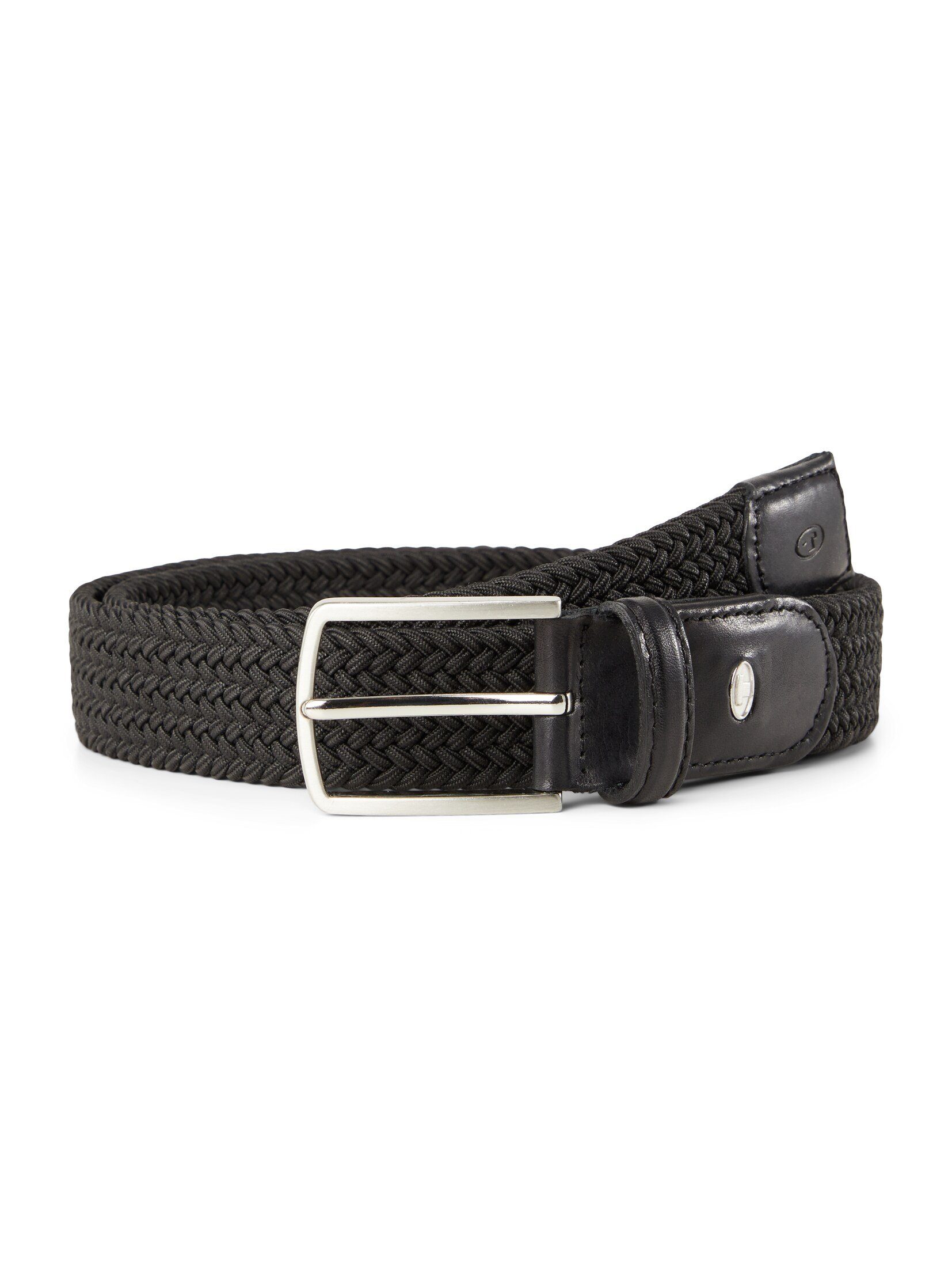 TOM TAILOR Flechtgürtel Belts TTALEX elastischer Flechtgürtel mit eckiger Dornschließe