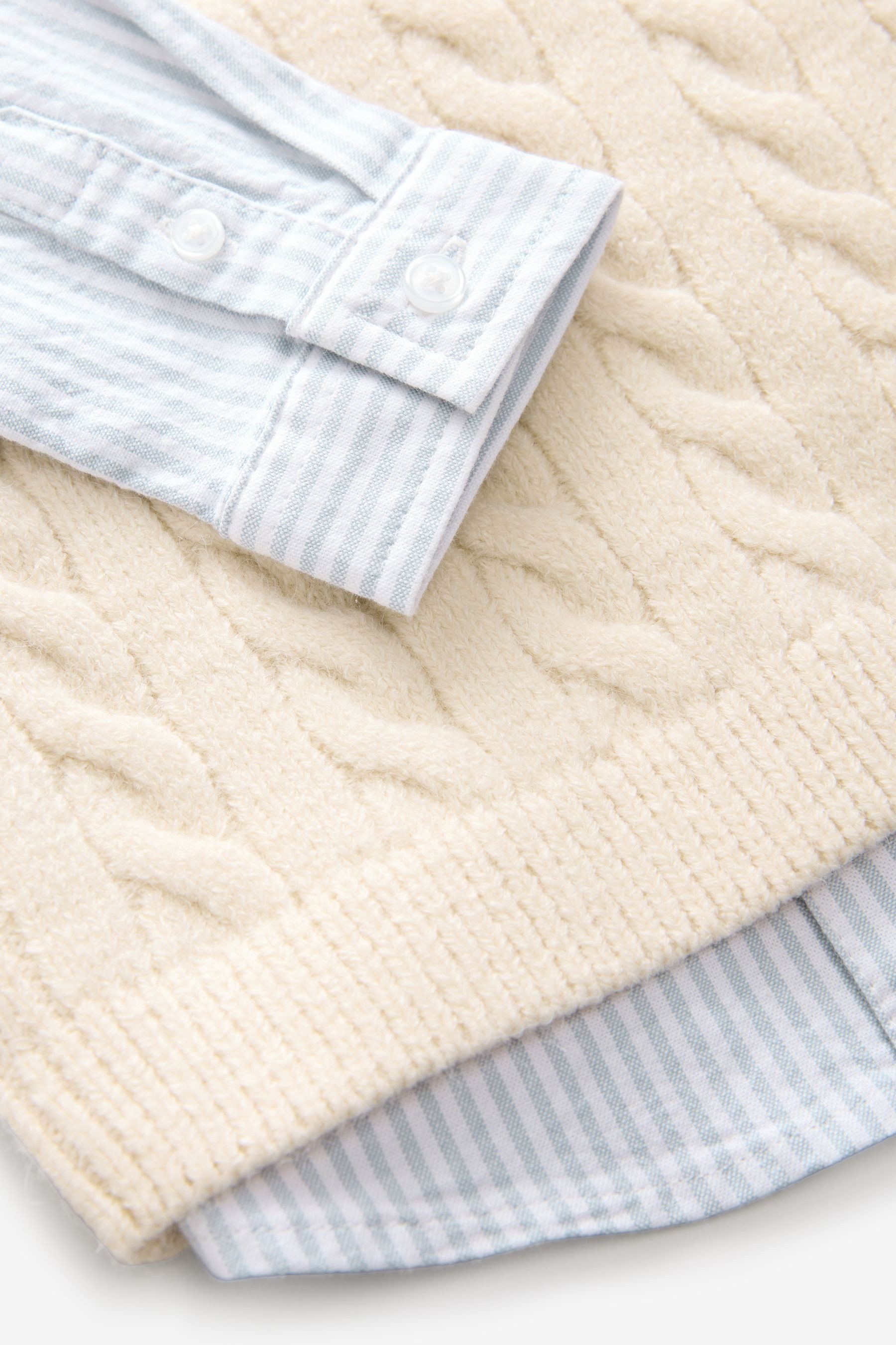 Next Vest & Shirt Knitted vest and shirt in a set (2 pieces)