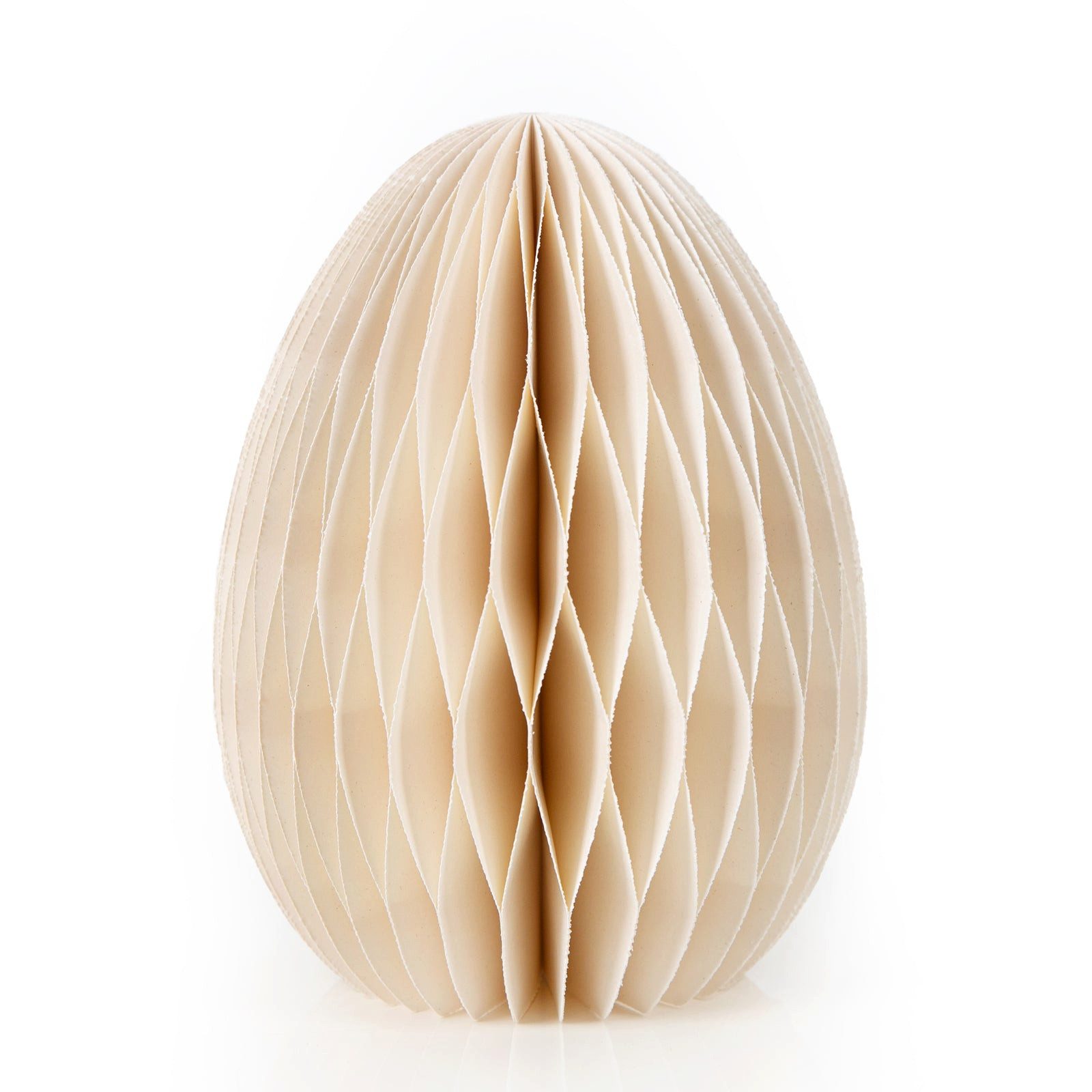 Logbuch-Verlag Dekofigur Osterei aus Papier beige zum Hinstellen Honeycomb günstig online kaufen