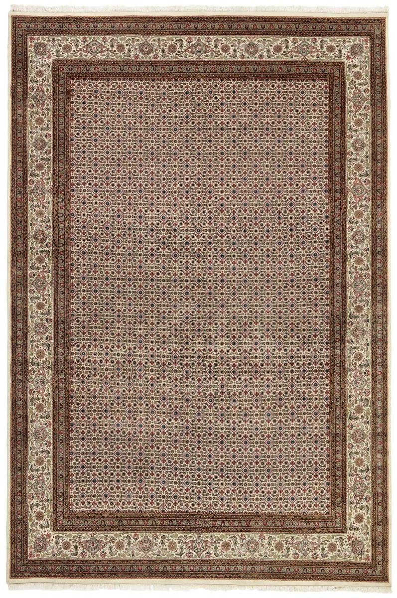 Orientteppich Indo Täbriz Royal 199x311 Handgeknüpfter Orientteppich, Nain Trading, rechteckig, Höhe: 12 mm