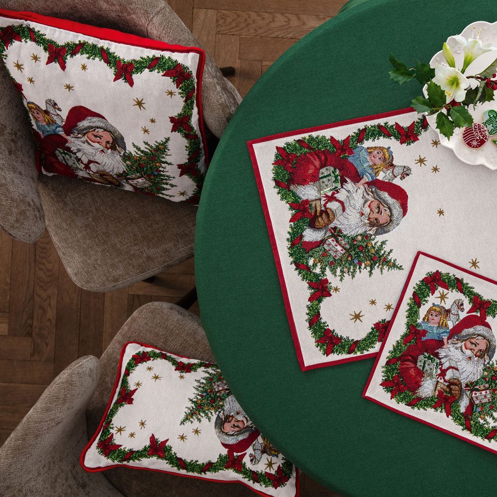 Villeroy & Boch Dekokissen Toy's Fantasy Gobelin Wendekissen, Santa