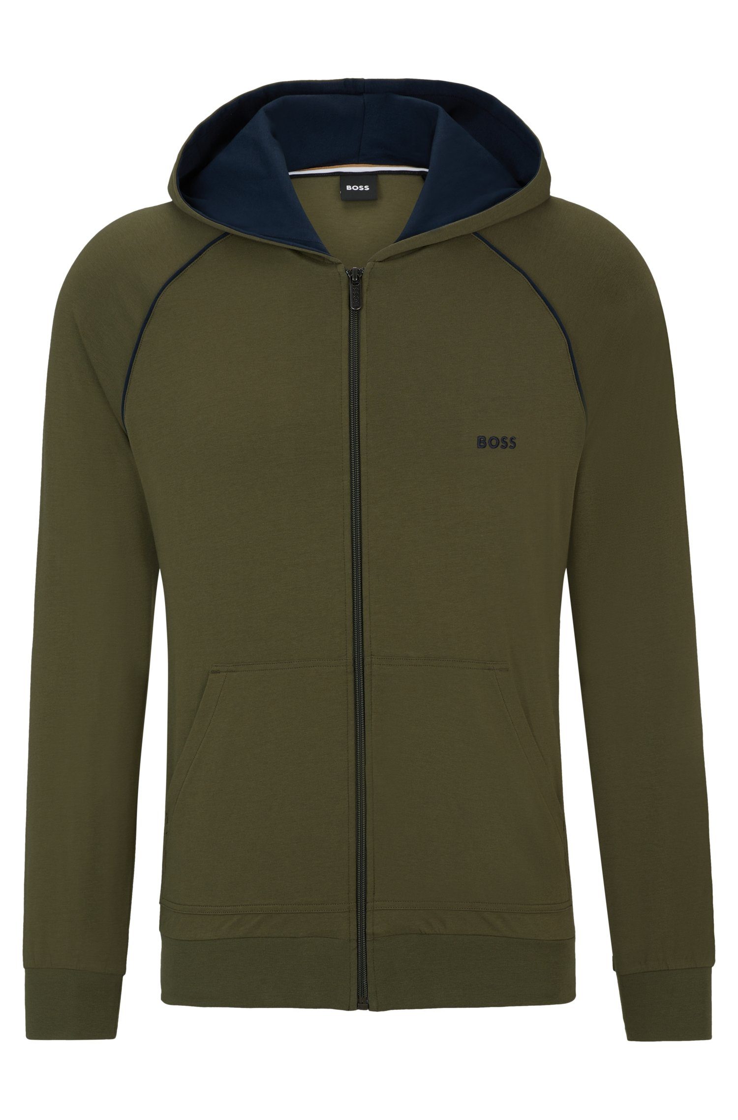 Jacket BOSS Kapuzensweatjacke mit H Mix&Match Kängurutasche