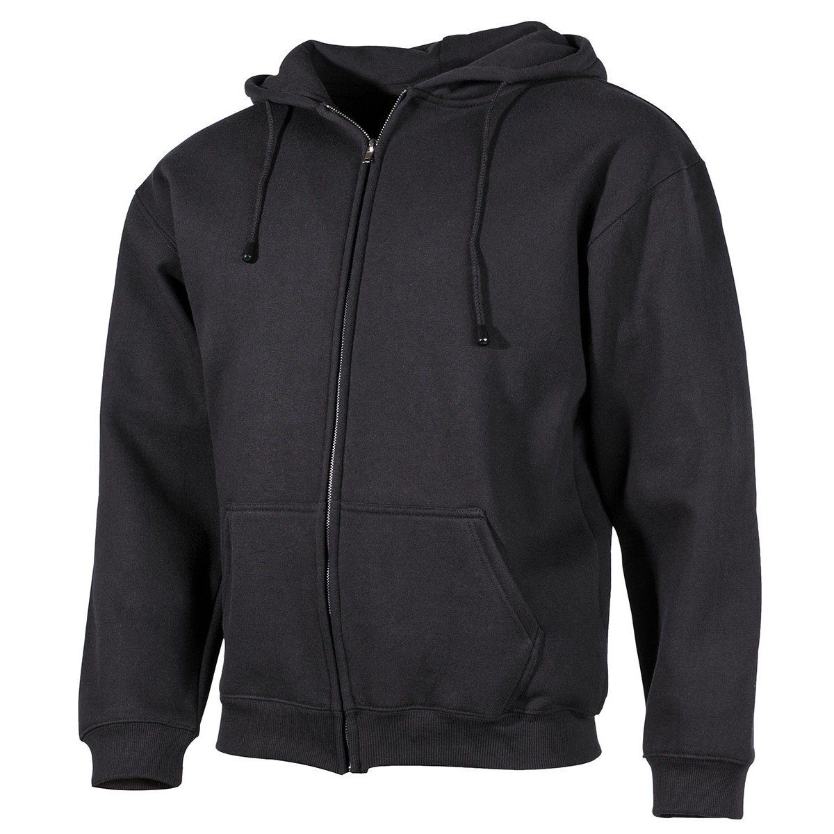 ProCompany Rundhalspullover Kapuzen Sweatshirt-Jacke, 340 g/m², schwarz S