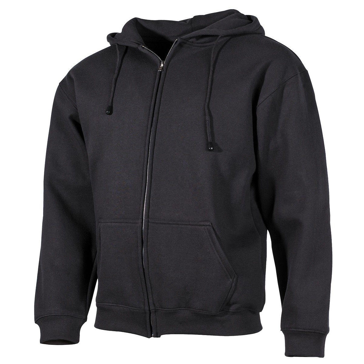 ProCompany Rundhalspullover Kapuzen Sweatshirt-Jacke, 340 g/m², schwarz