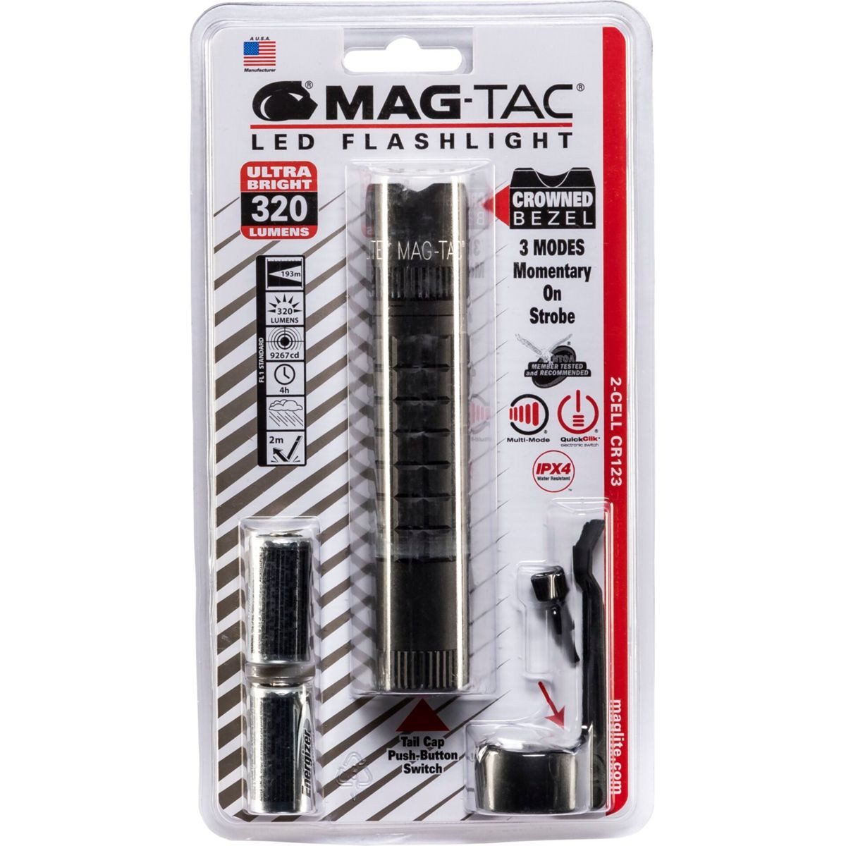 MAGLITE Taschenlampe Mag-Tac crowned bezel Taschenlampe
