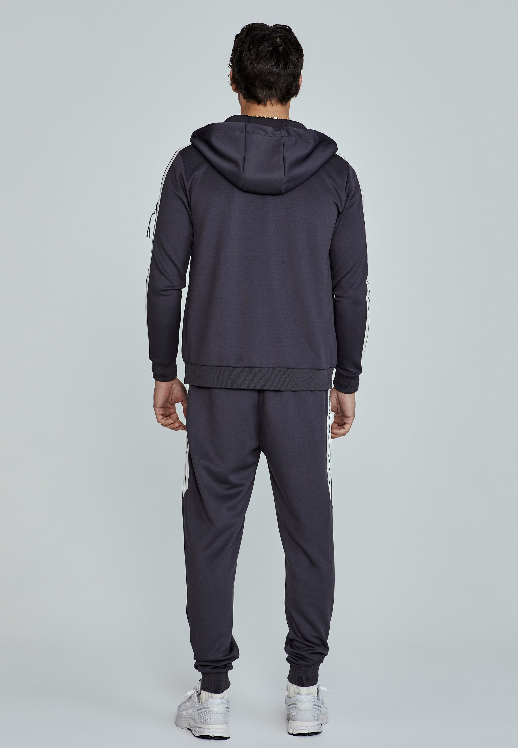 Siksilk Jogger Pants SikSilk Herren Graue Relaxed Fit Jogginghose