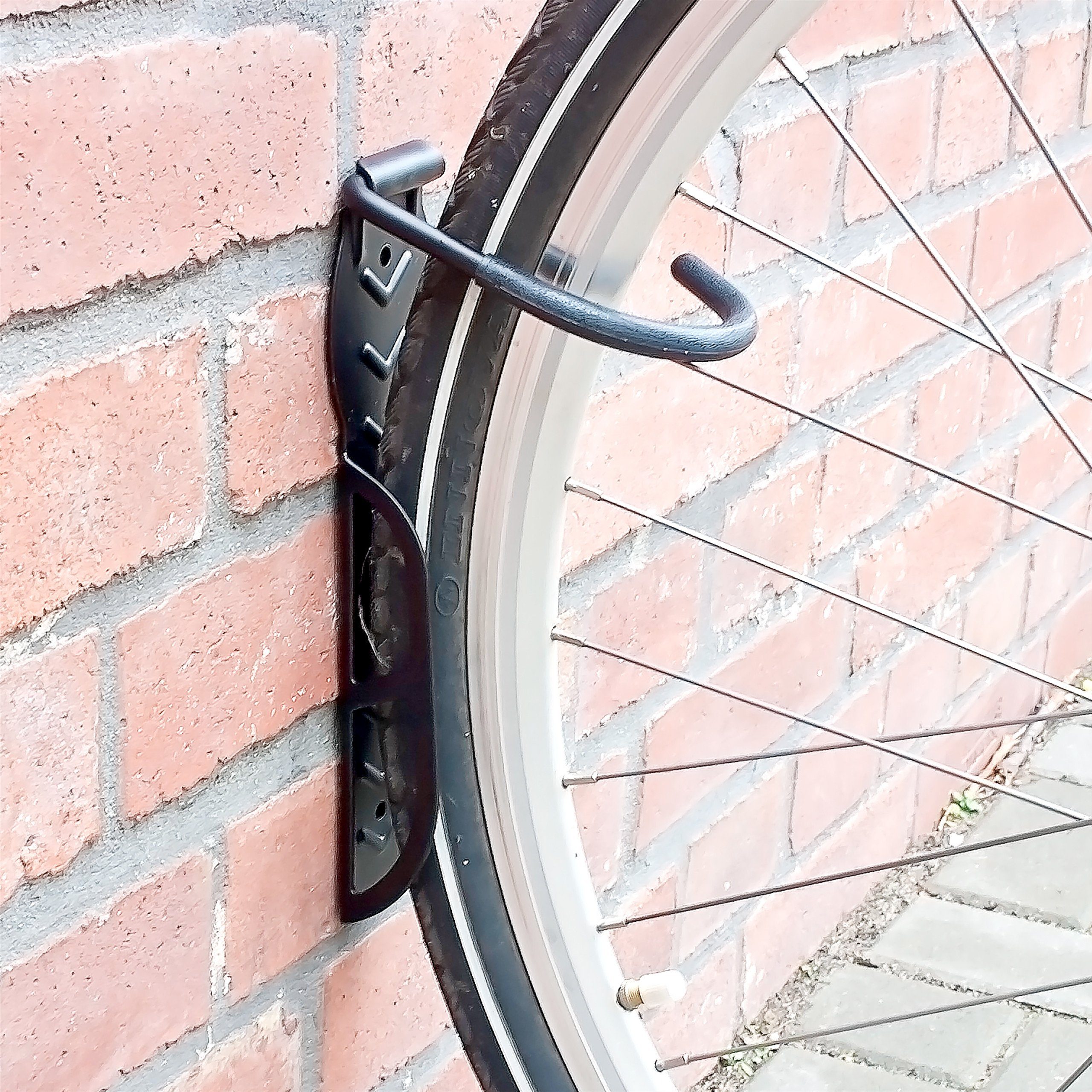schwarz relaxdays 8 x Fahrrad Fahrradwandhalterung Wandhalter