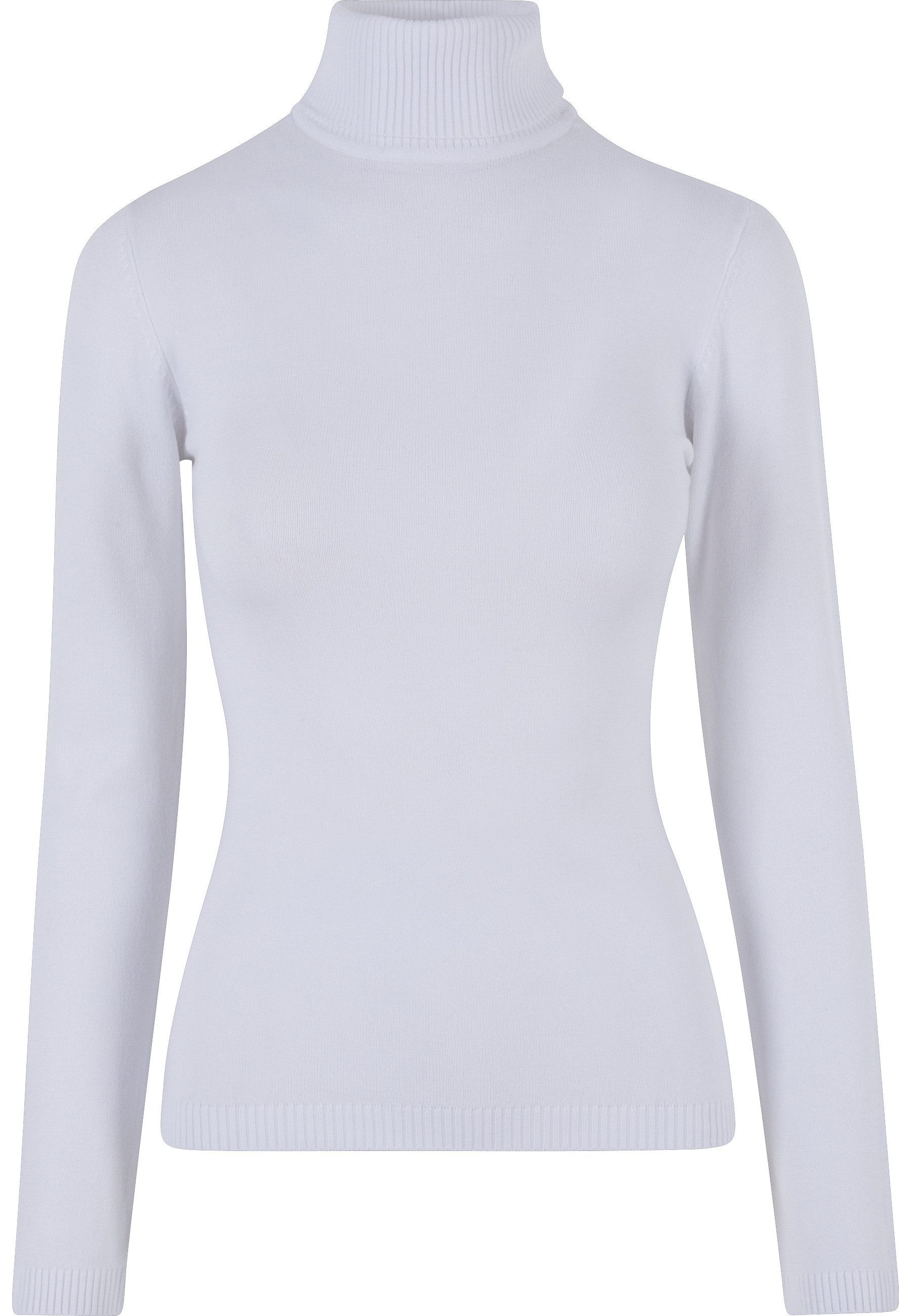 URBAN CLASSICS Sweatshirt Urban Classics Damen Ladies Knitted Turtleneck Sw günstig online kaufen