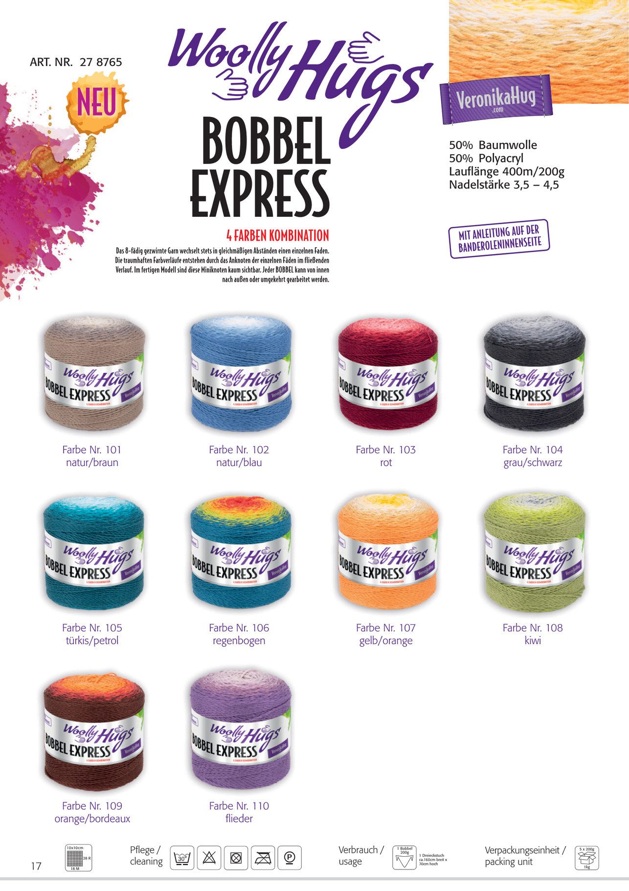 Woolly Hugs 200g Woolly Hugs Bobbel Express Effektgarn