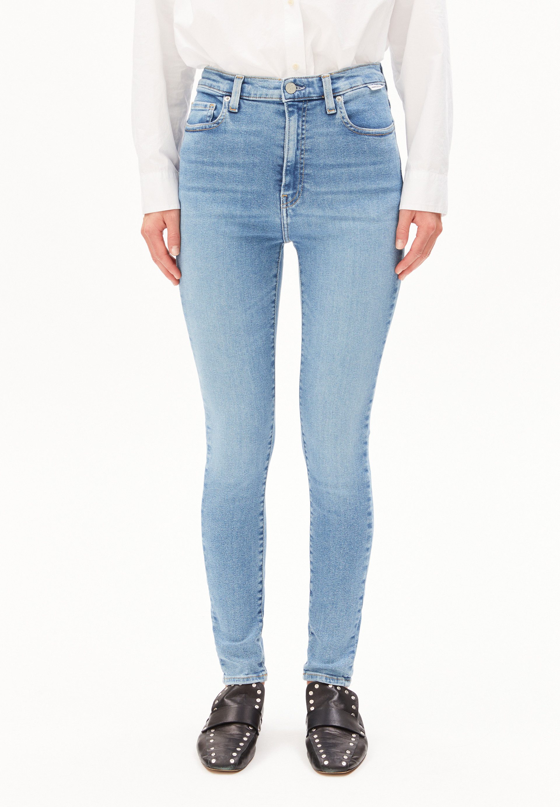Armedangels Skinny-fit-Jeans INGAA (X-Stretch) High waist