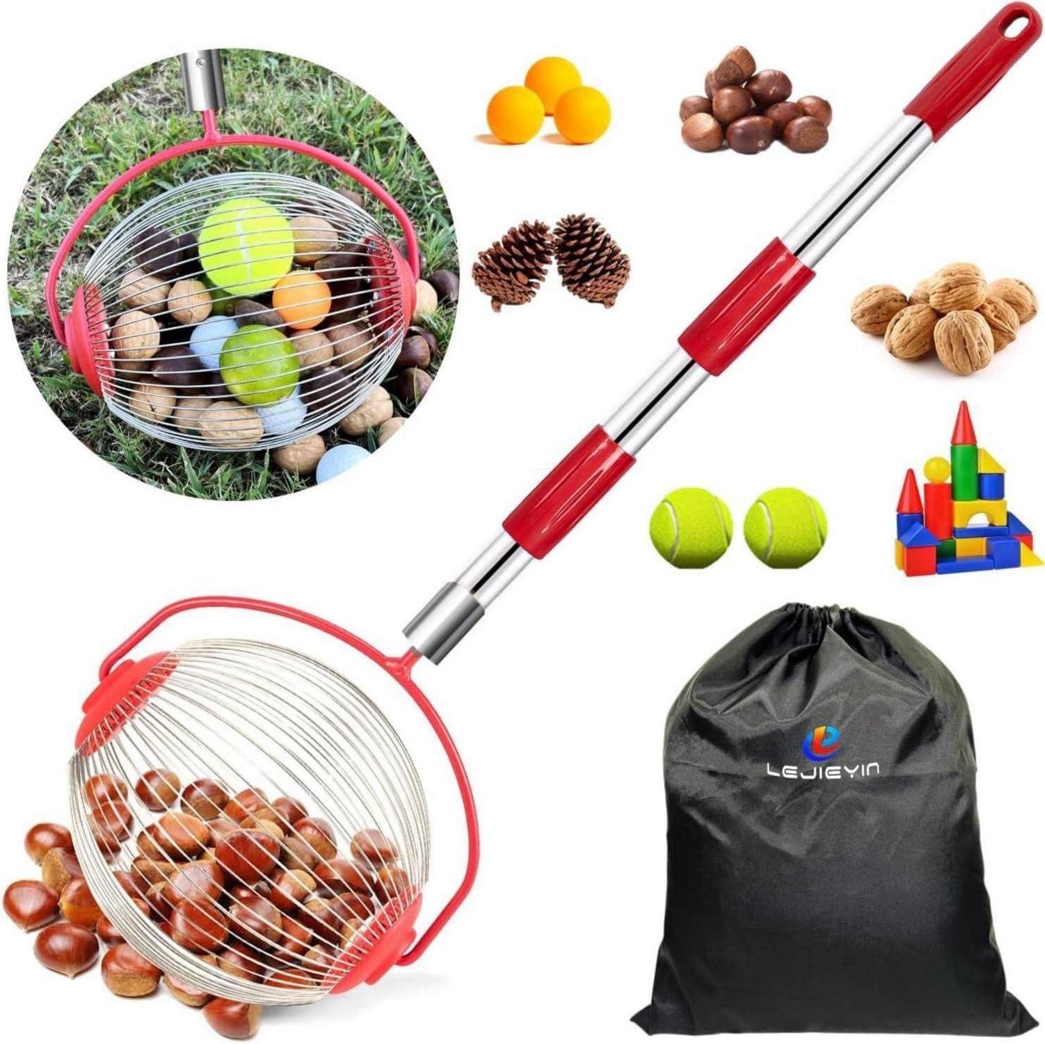 Golfschlägerhaube Walnuss Sammler Nusssammler Rollsammler HarvesterObstsammler
