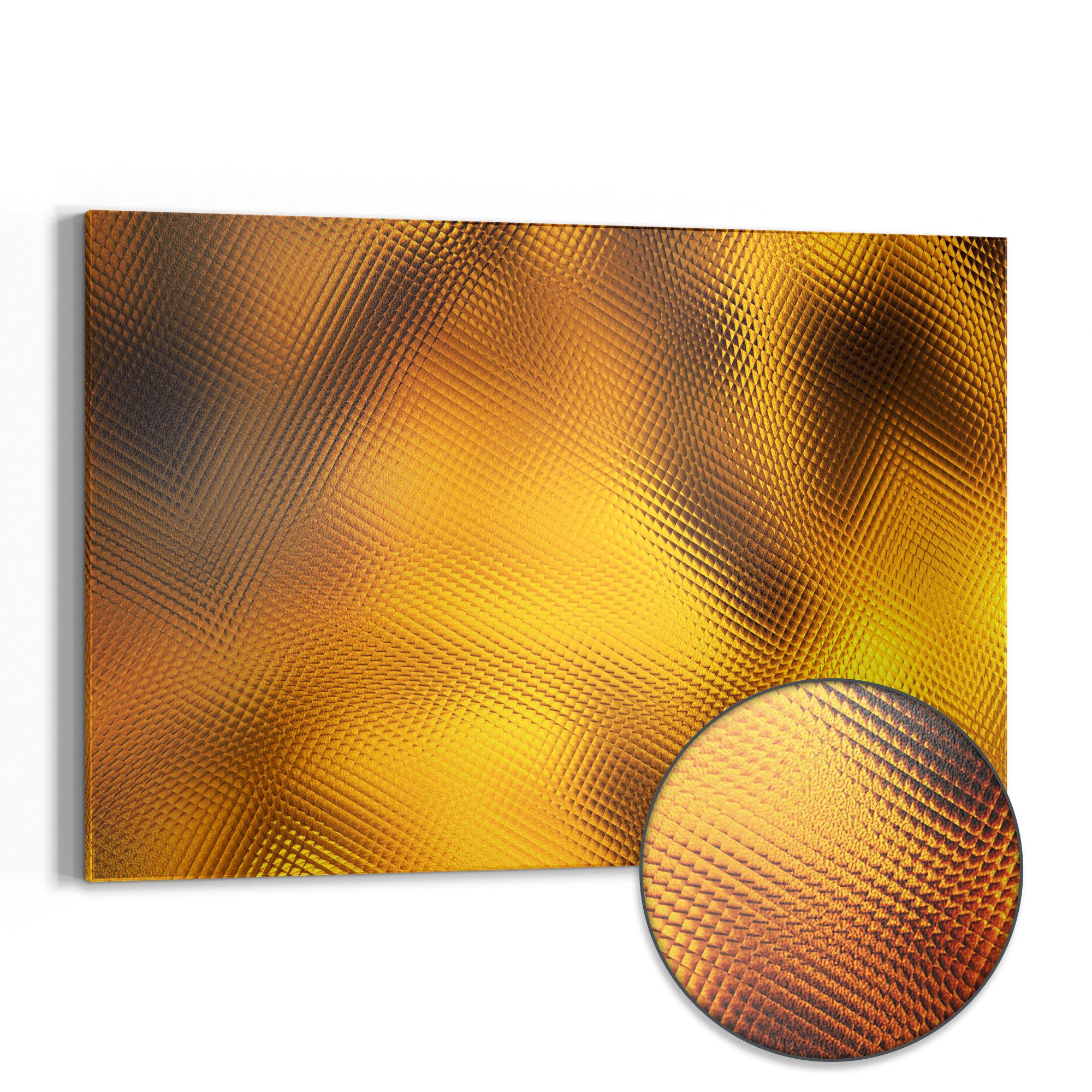 DEQORI Magnettafel 'Goldenes Geflecht', Metall Whiteboard für alle Magnete, Magnetboard magnetisch
