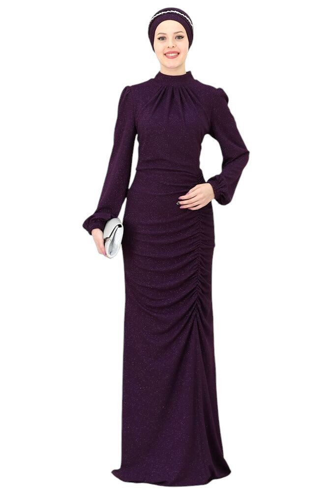 fashionshowcase Abendkleid langärmliges Maxikleid Damen Abaya günstig online kaufen