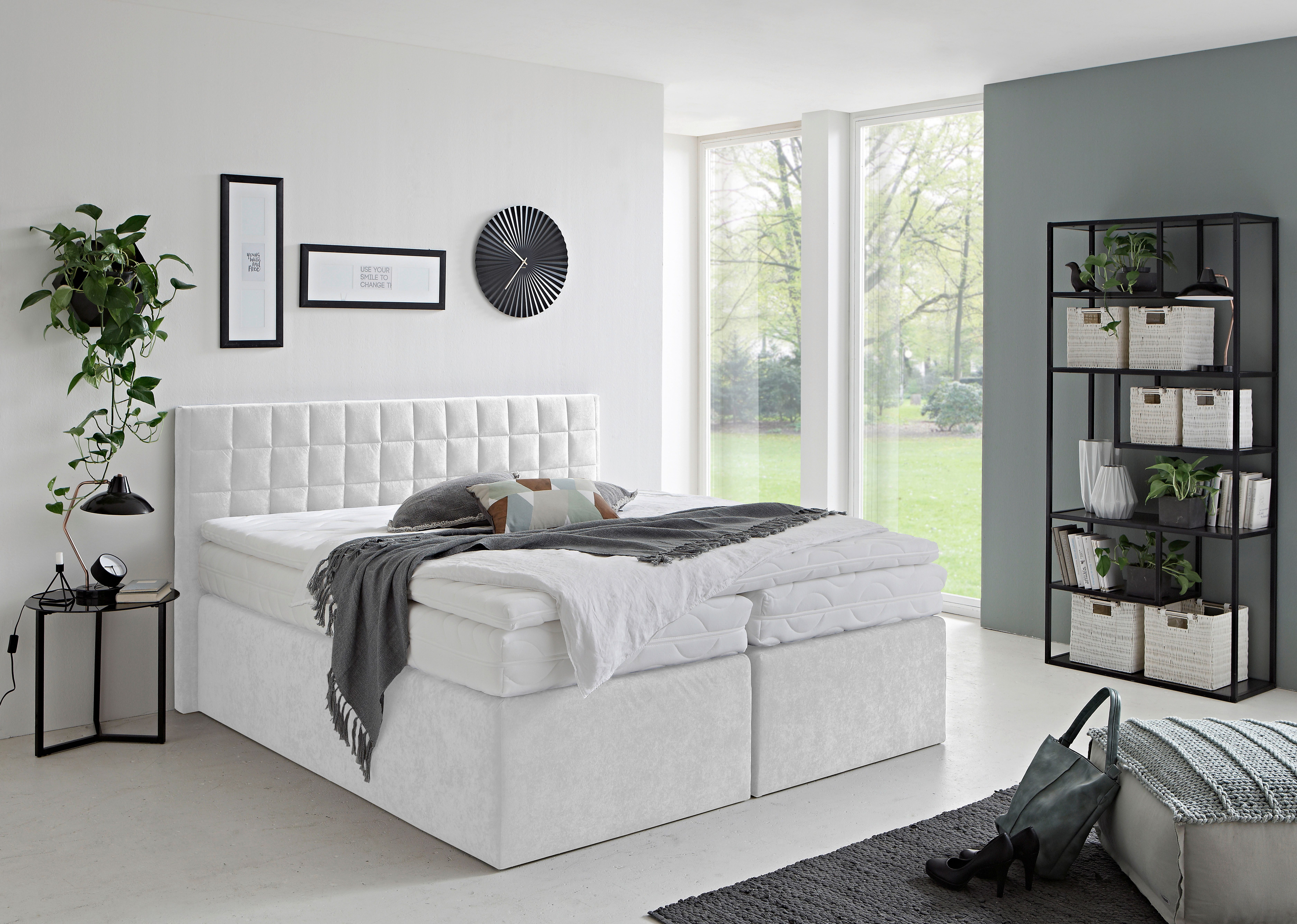 Westfalia Schlafkomfort Boxspringbett Dublin, wahlweise mit Topper in versc günstig online kaufen