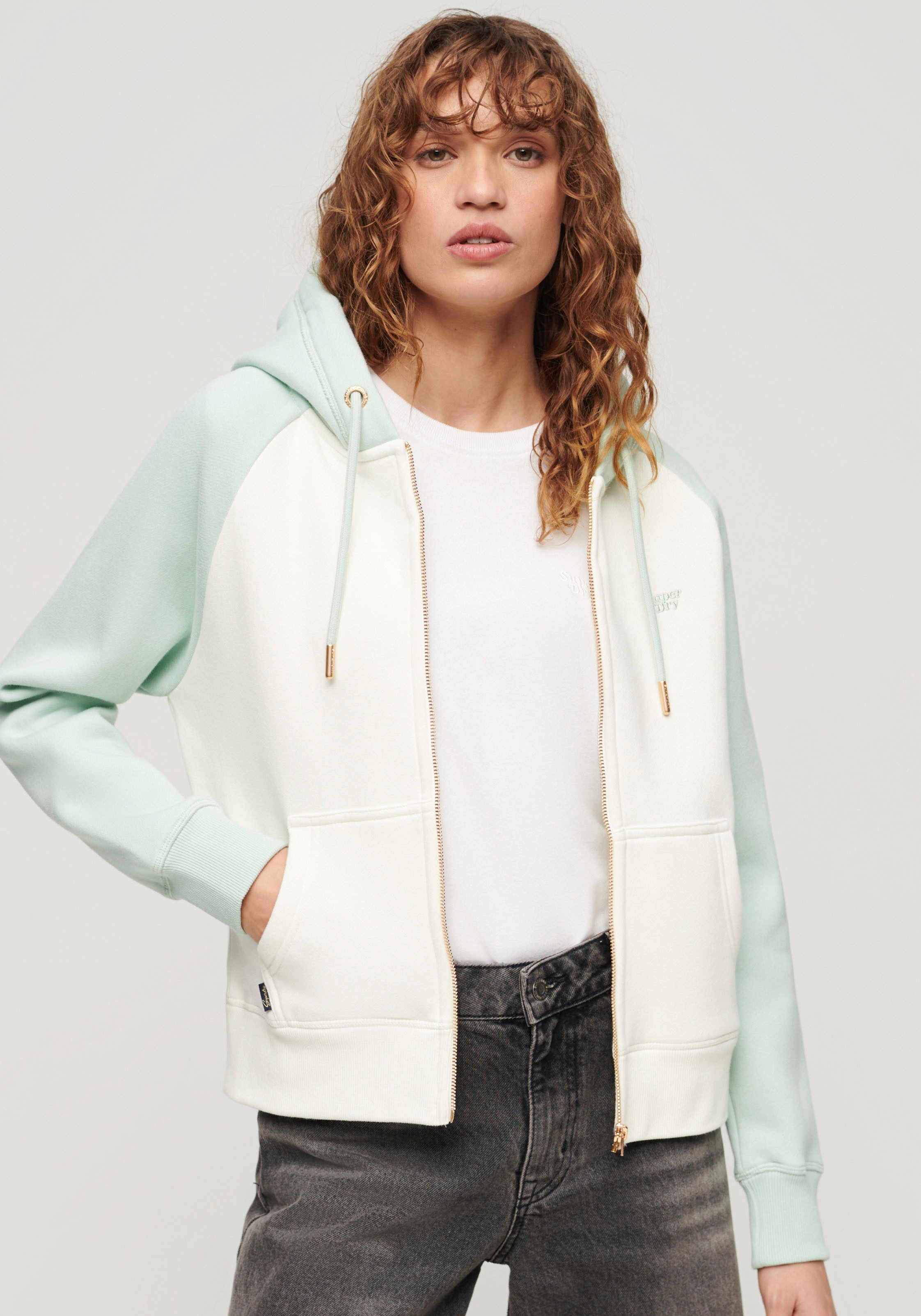 Superdry Kapuzensweatjacke ESSENTIAL BASEBALL ZIP HOODIE