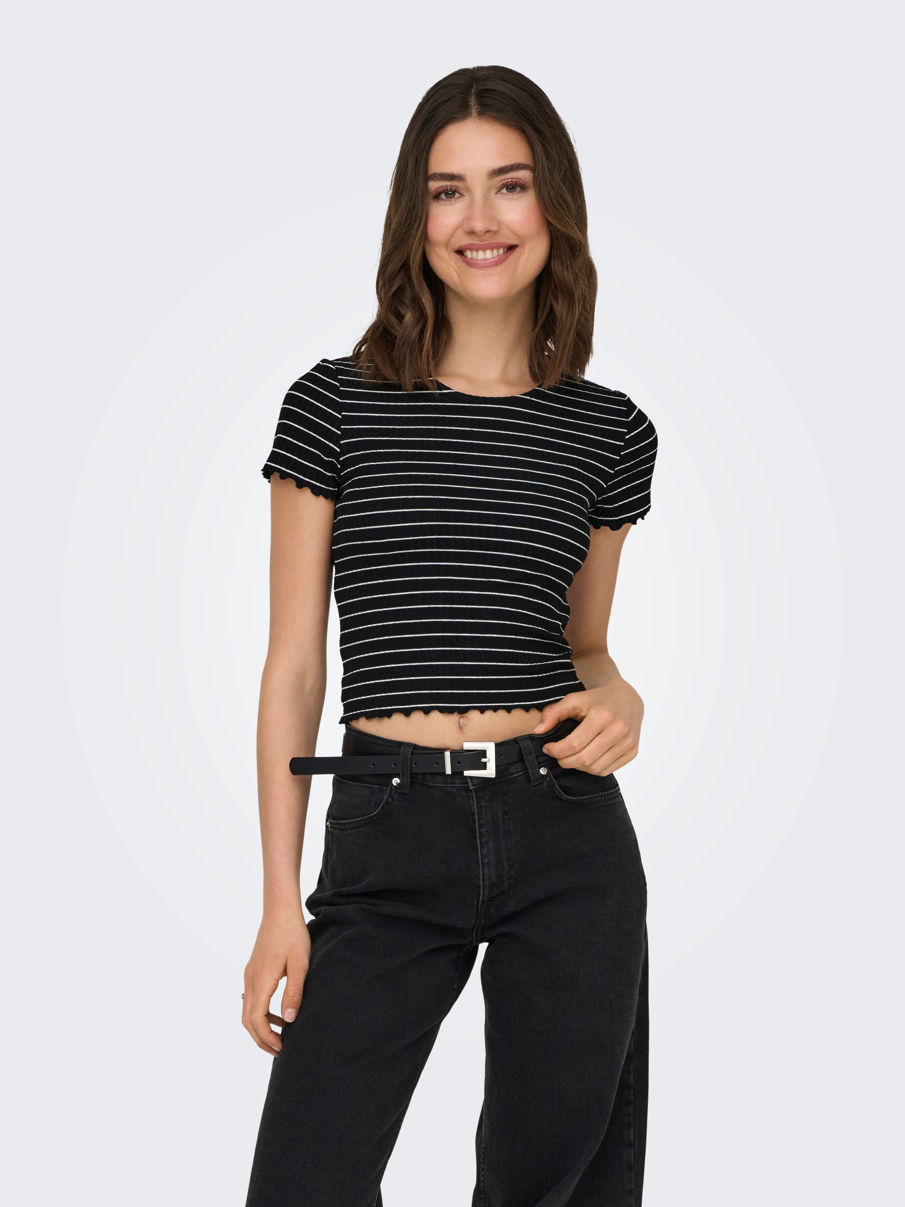 ONLY Rundhalsshirt ONLEMMA STRIPE S/S TOP günstig online kaufen