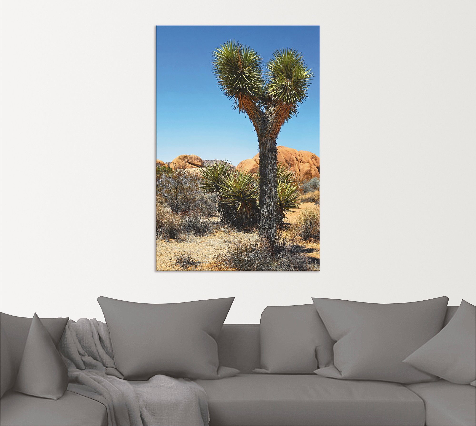 Artland Wandbild Joshua Tree Größen oder Leinwandbild, Wüste in Wüste der Poster versch. Wandaufkleber als II, Mojave Alubild, (1 in St)