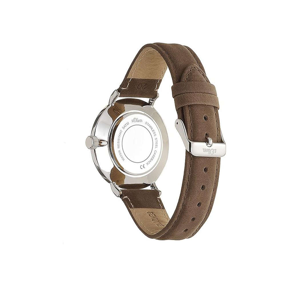 s.Oliver Quarzuhr s.Oliver Armbanduhr mit Kunstlederarmband günstig online kaufen