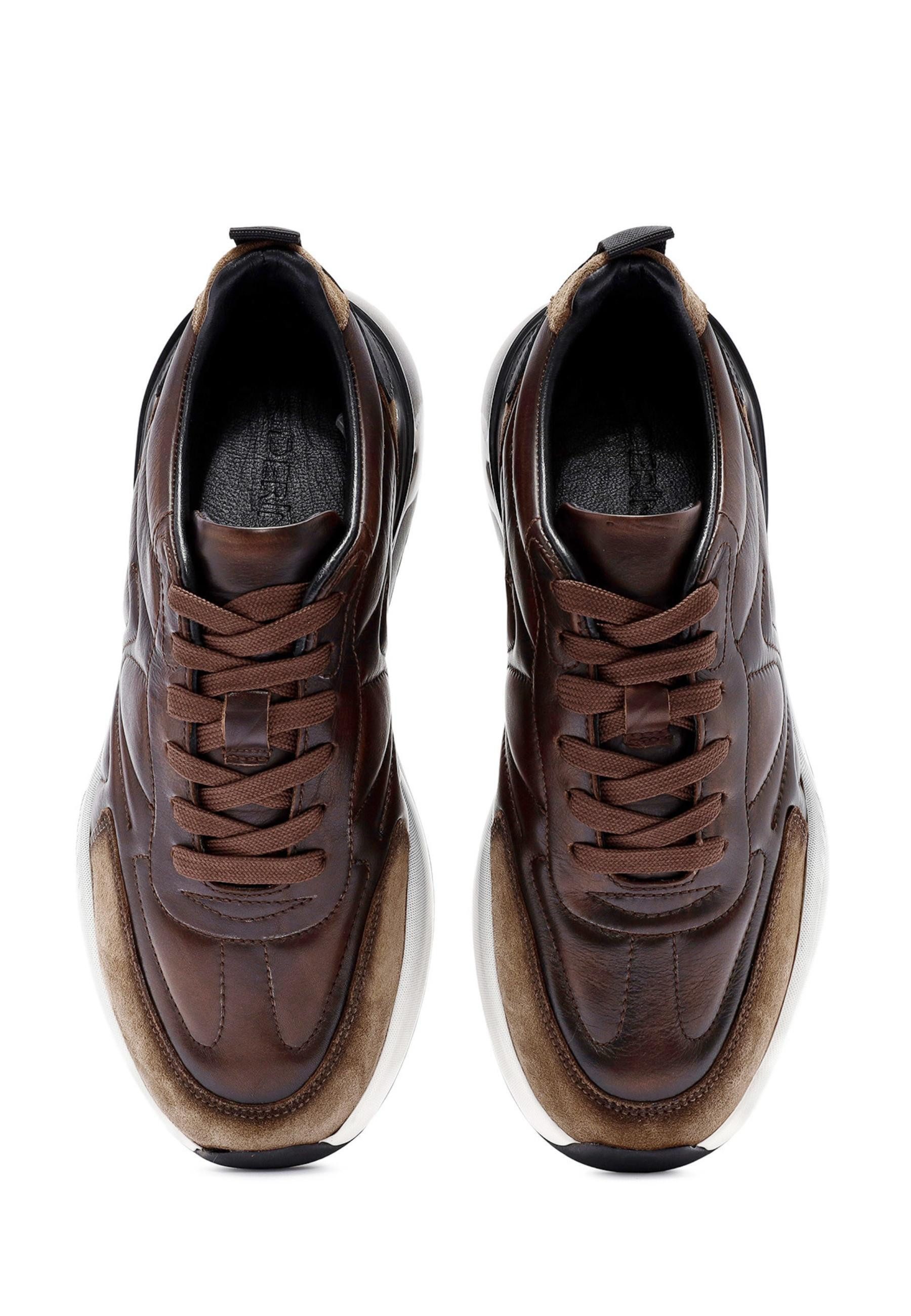 Derimod Leder Sneaker Sneaker Schnürsenkel, Lederfutter, EVA Sohle