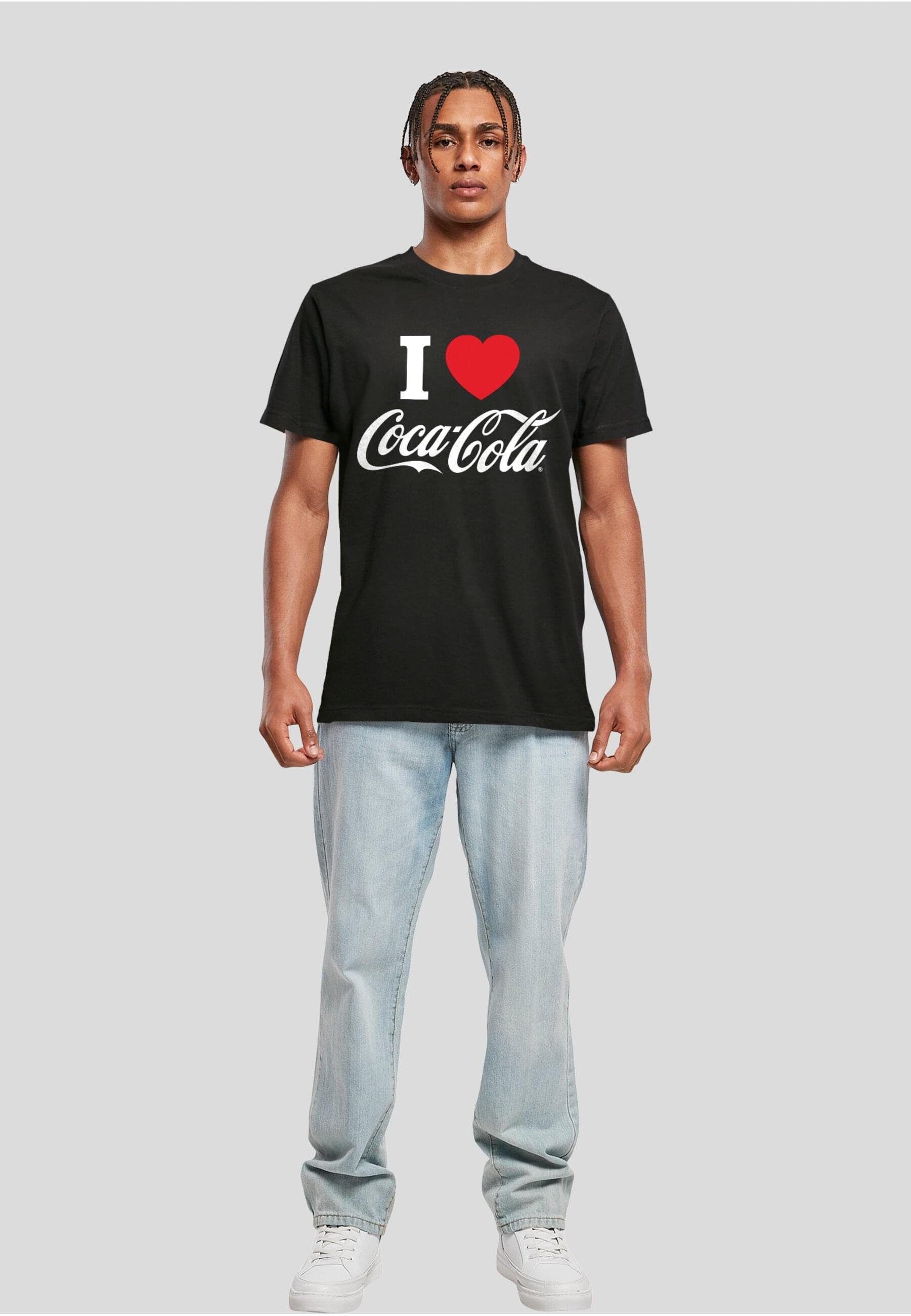 Coca Merchcode Tee Love I Herren (1-tlg) Coke T-Shirt Cola black
