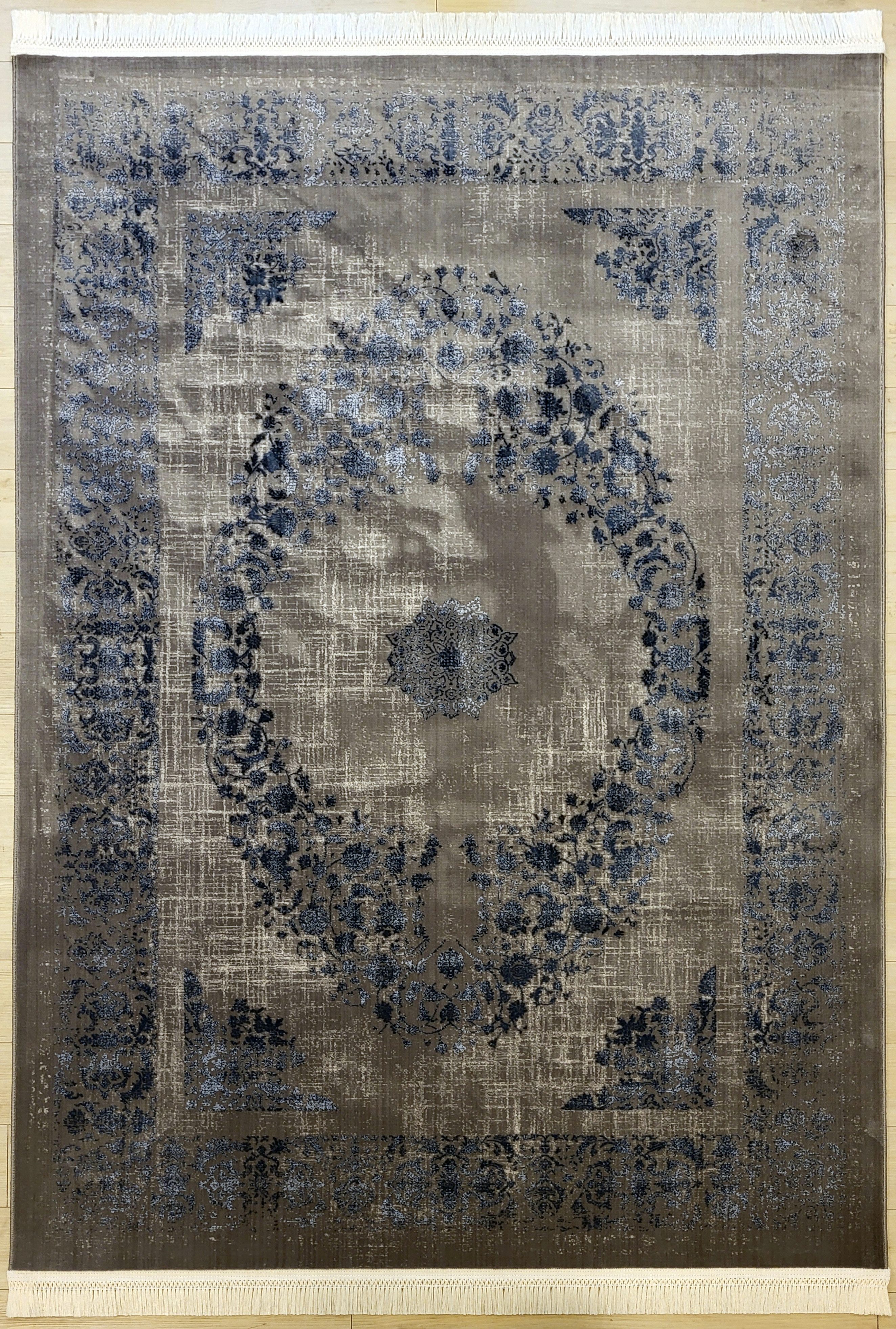 Rug Studios Teppich Teppich DESIGN IRAN 70058, Rechteckig, Höhe: 0 mm, modern, 150 x 225 cm, Blau
