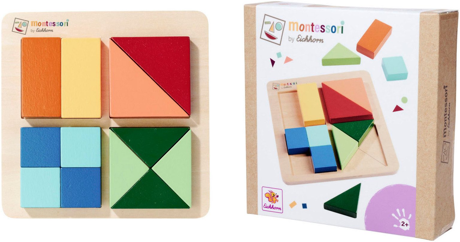 Eichhorn Puzzle Montessori Formenpuzzle, 12 Puzzleteile, günstig online kaufen