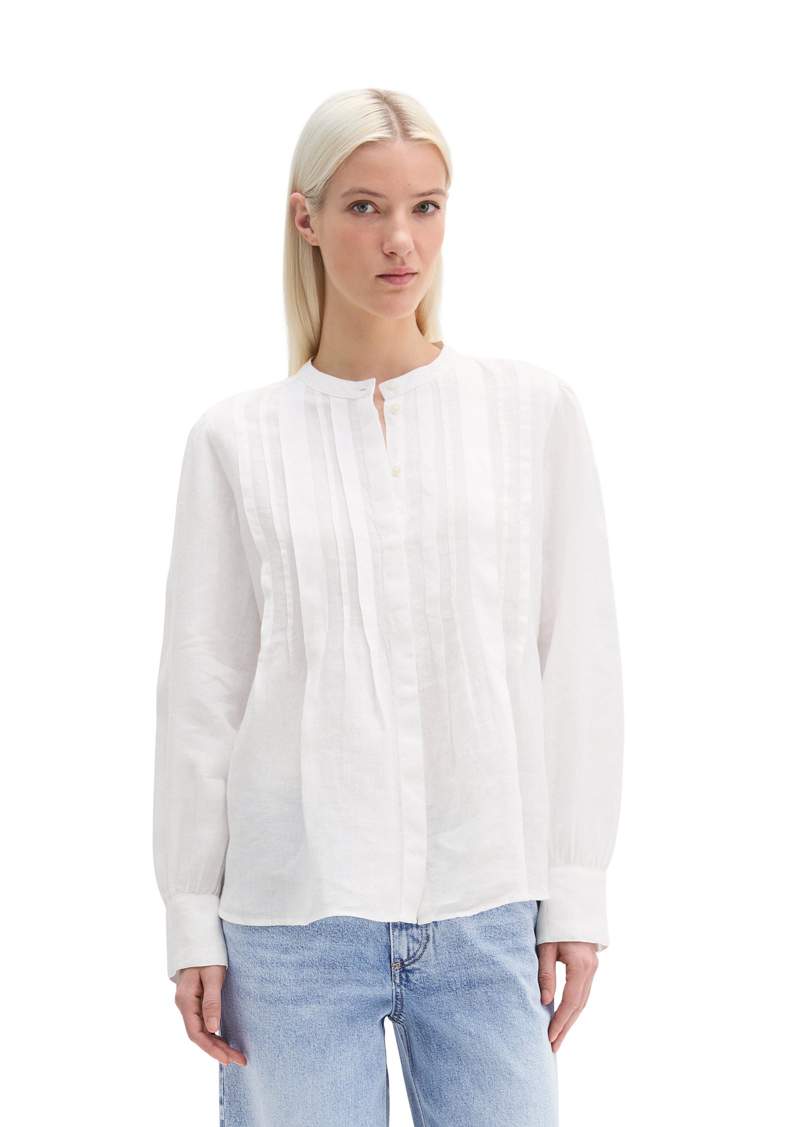 Marc O'Polo Langarmbluse Leinenbluse A-Shape günstig online kaufen