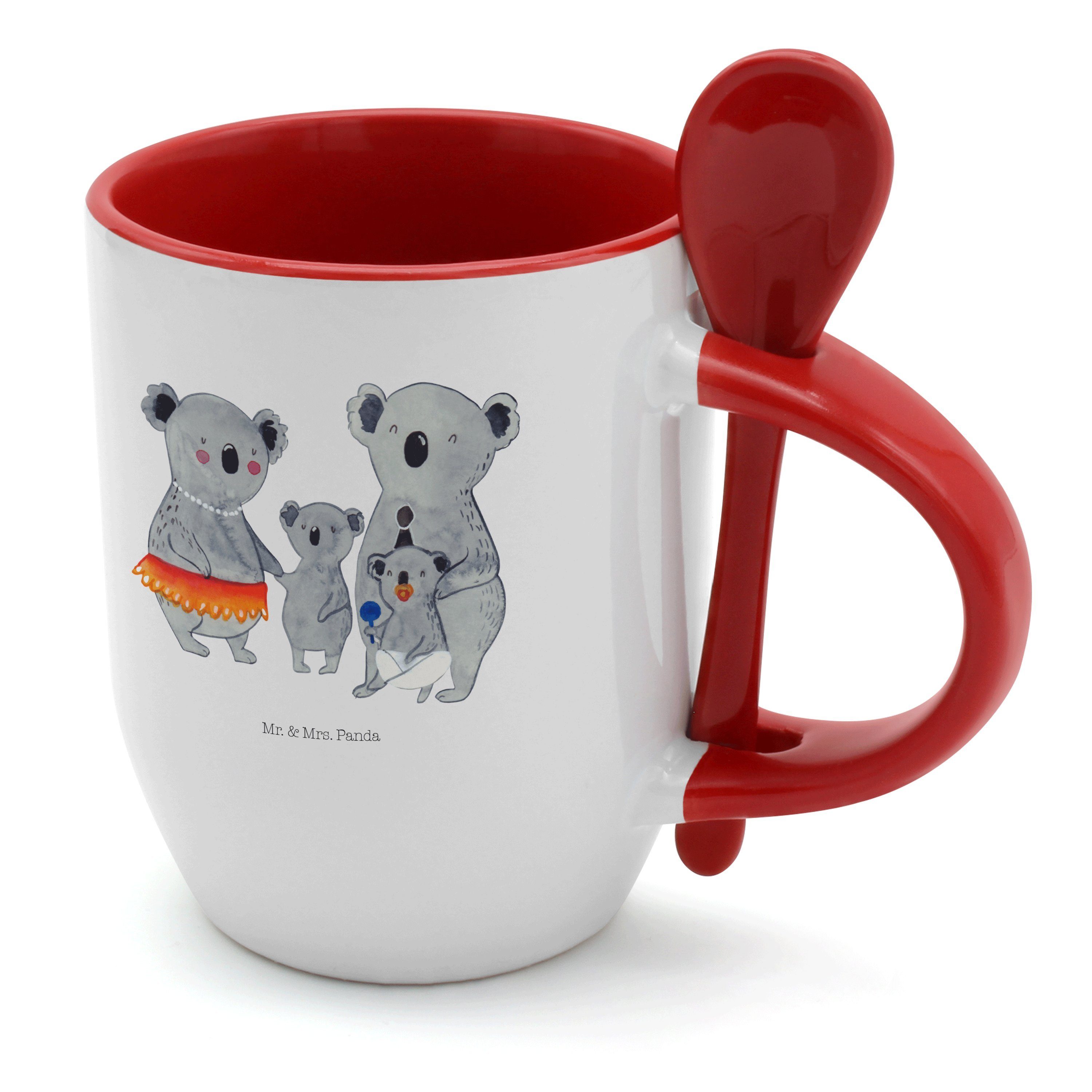 Mr. & Mrs. Panda Tasse Koala Familie - Weiß - Geschenk, Familienleben, Oma, Kinder, Koalas, Keramik