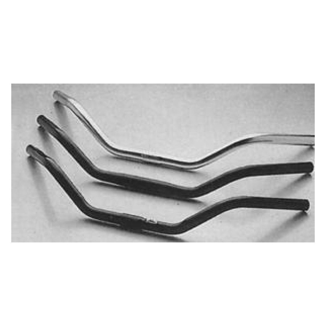 Fahrradlenker Lenkerbügel Cruiser Alu, Ø 25,4mm, 590mm,silber/eloxiert,52°