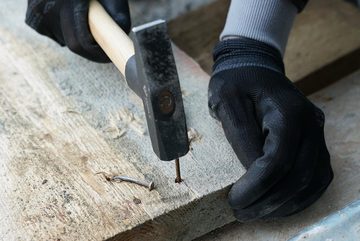 Brilliant Tools Hammer Schlosserhammer mit Hickory-Stiel, 800 g