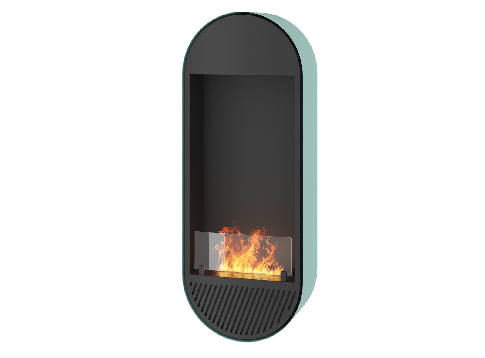 Infire Echtfeuer-Dekokamin Incyrcle Slim Vertical Ethanolkamin, bis 2 KW Heizleistung, TÜV zertifiziert