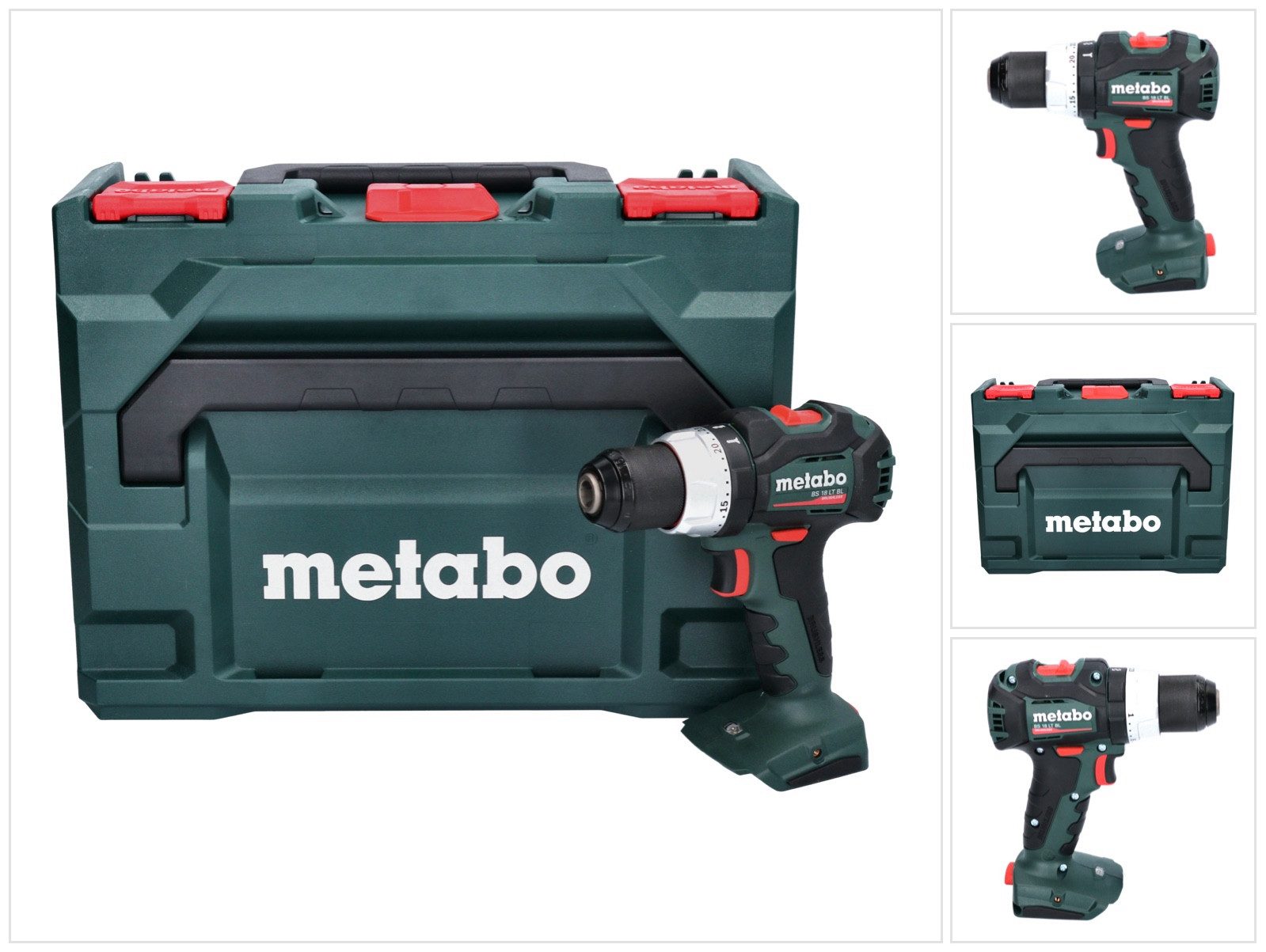 metabo Säulenbohrmaschine BS 18 LT BL Akku Bohrschrauber 18 V 75 Nm (602325840) Brushless + m