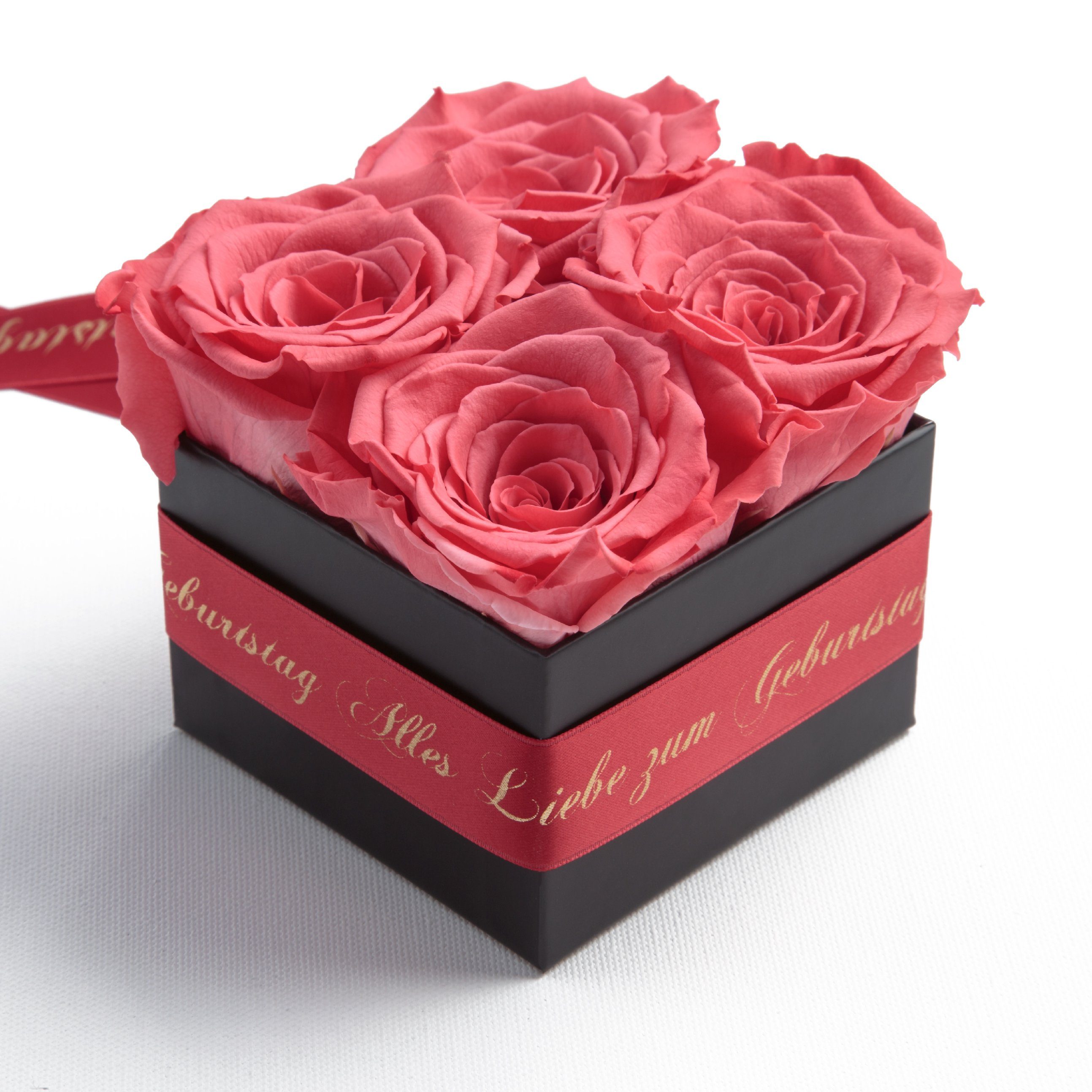 Korall Alles Dekoobjekt St), Rosen Geburtstag SCHULZ zum Frauen (1 Heidelberg echte Echte Rosen konservierte ROSEMARIE Rosenbox Liebe Geschenk für