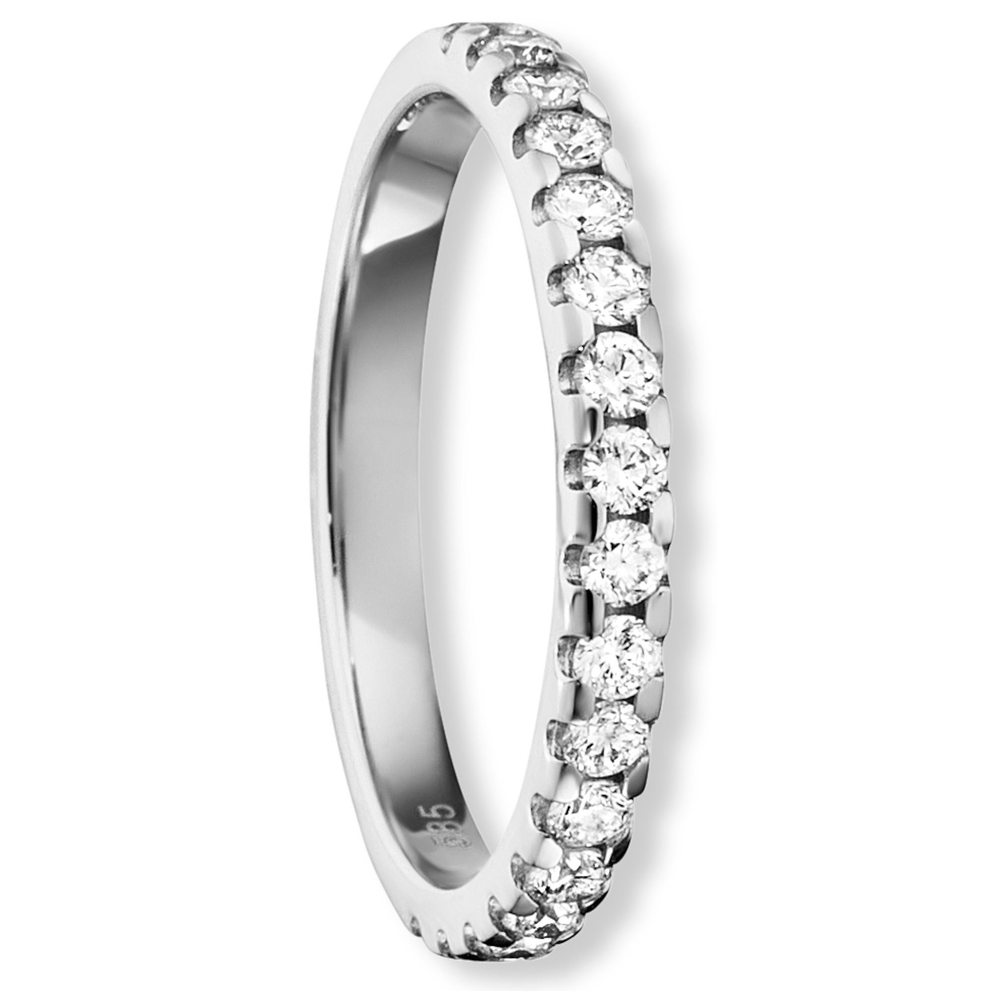 Brillant Diamantring Ring Weißgold, Damen Schmuck Diamant aus 0.5 ELEMENT ct ONE 585 Gold