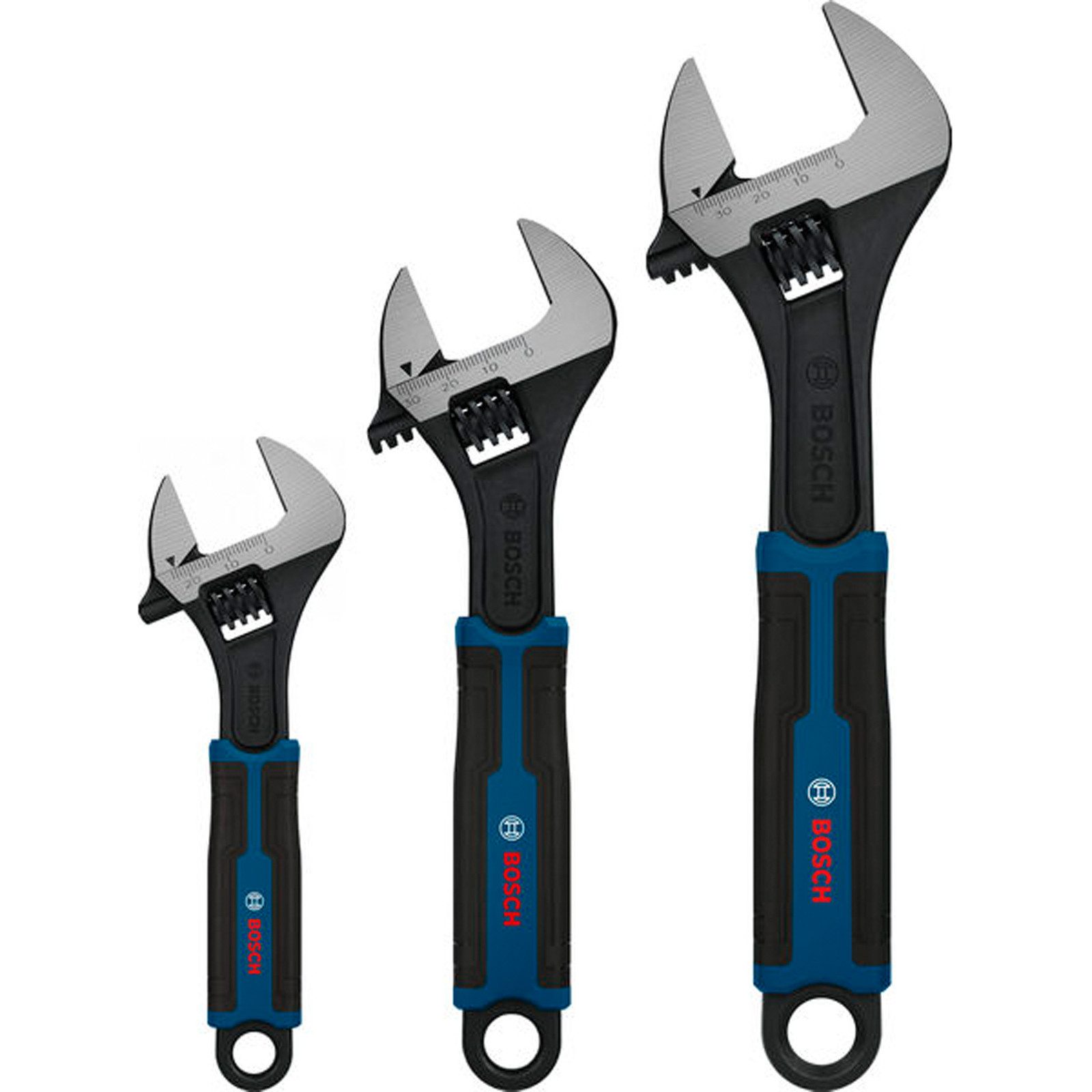 BOSCH Maulschlüssel Bosch Rollgabelschlüssel-Set 150/200/250 mm 3-tlg. - 1600A03B2J