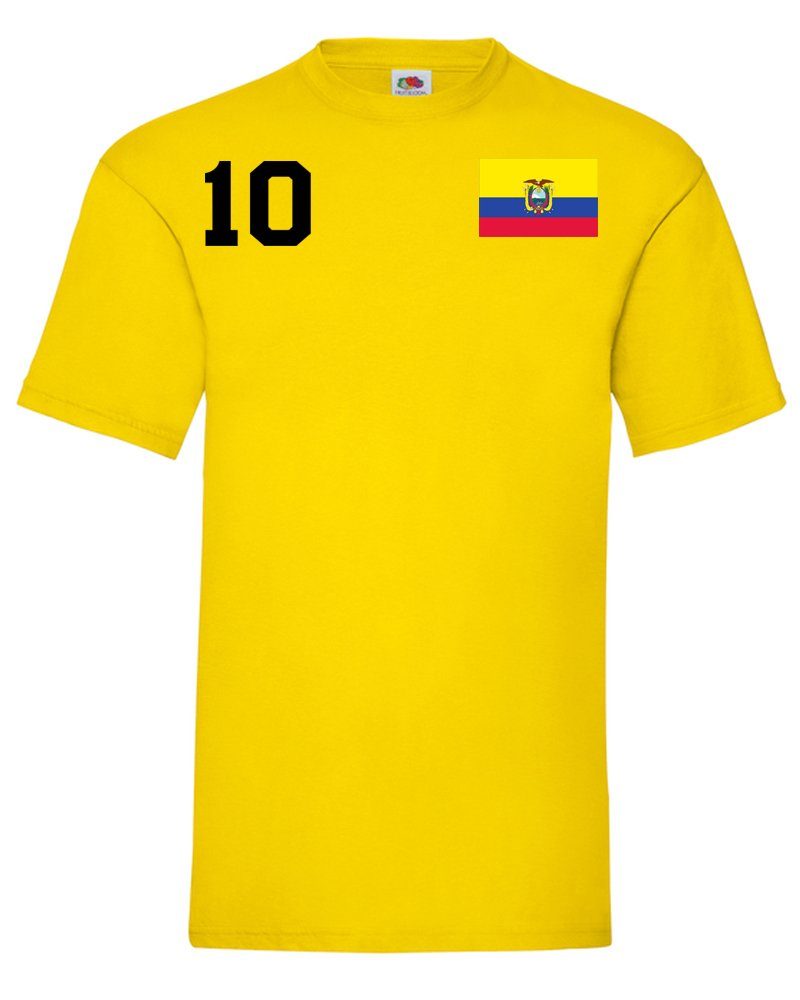 Herren Fußball Weltmeister Trikot Brownie & Sport Blondie WM America Ecuador T-Shirt Copa