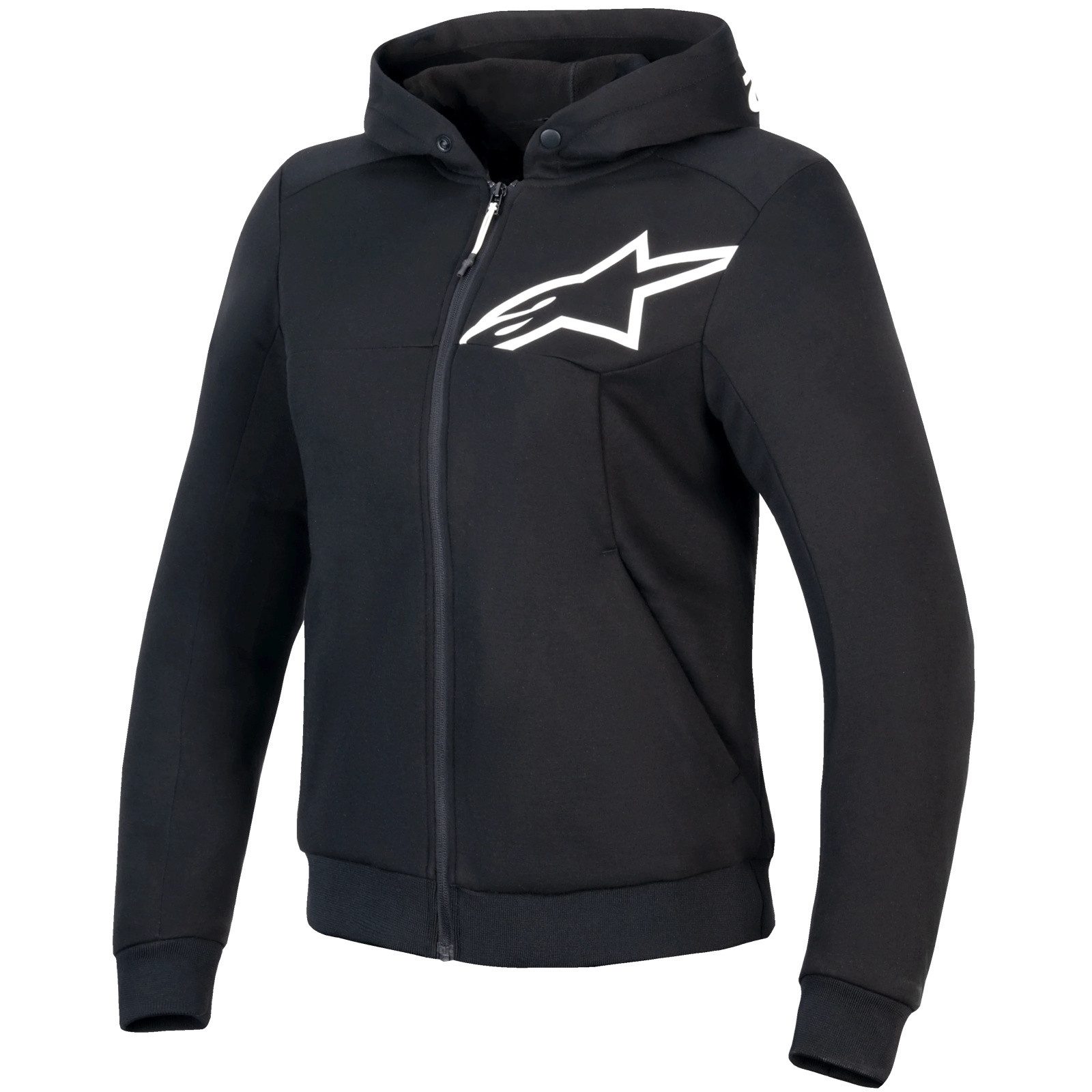 Alpinestars Motorradjacke Alpinestars Stella Chrome V2 Sport Hoodie Schwarz günstig online kaufen