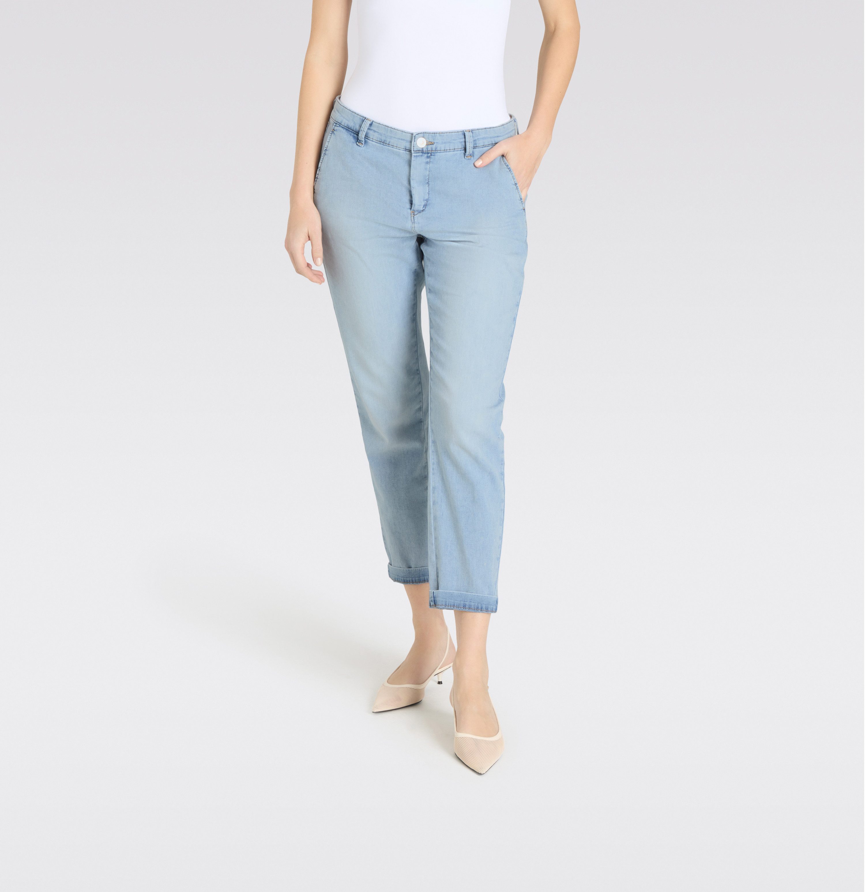MAC Slim-fit-Jeans CHINO turn up im Five-Pocket Style