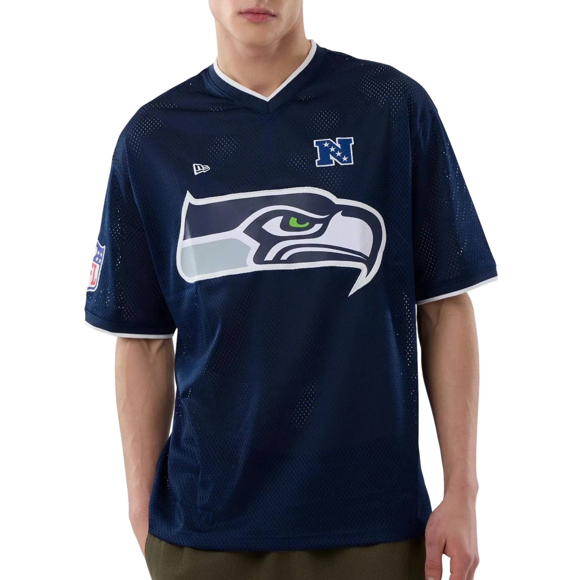 T-Shirt Mesh Oversized NFL Seattle Seahawks Logo